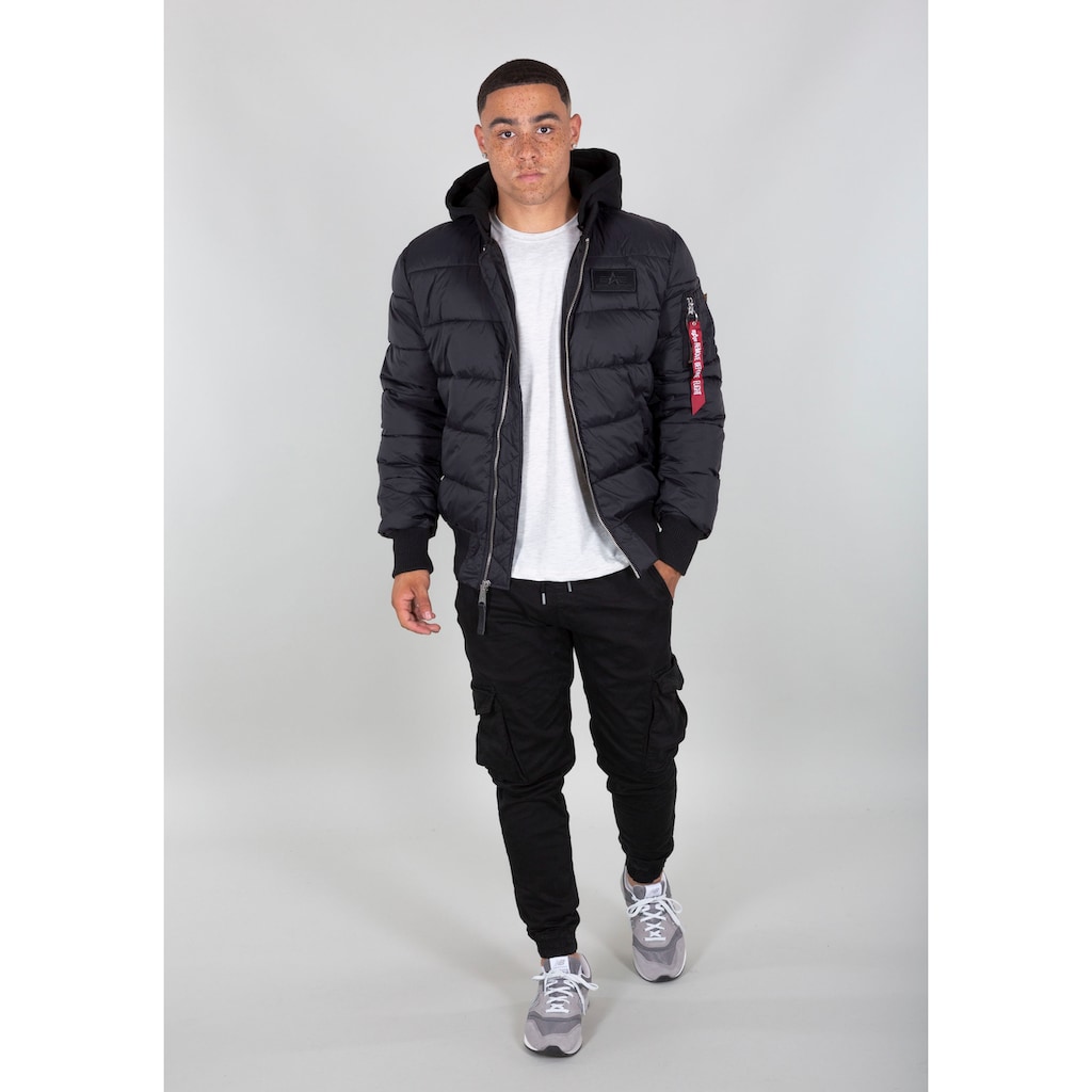 Alpha Industries Steppjacke »MA-1 ZH Back Print«, mit Kapuze