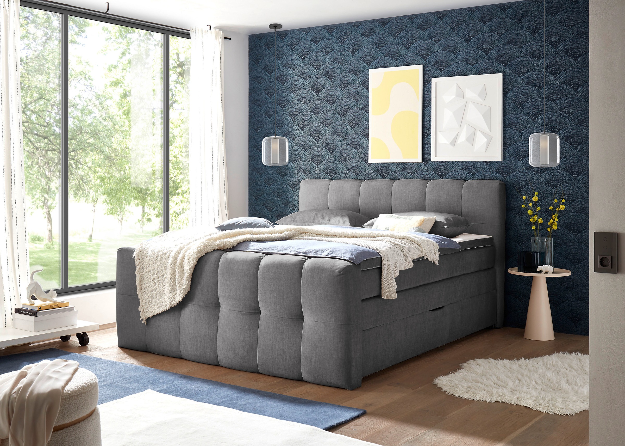 ED EXCITING DESIGN Boxspringbett »Tolfa erhältlich in der Breite 180cm, ink günstig online kaufen
