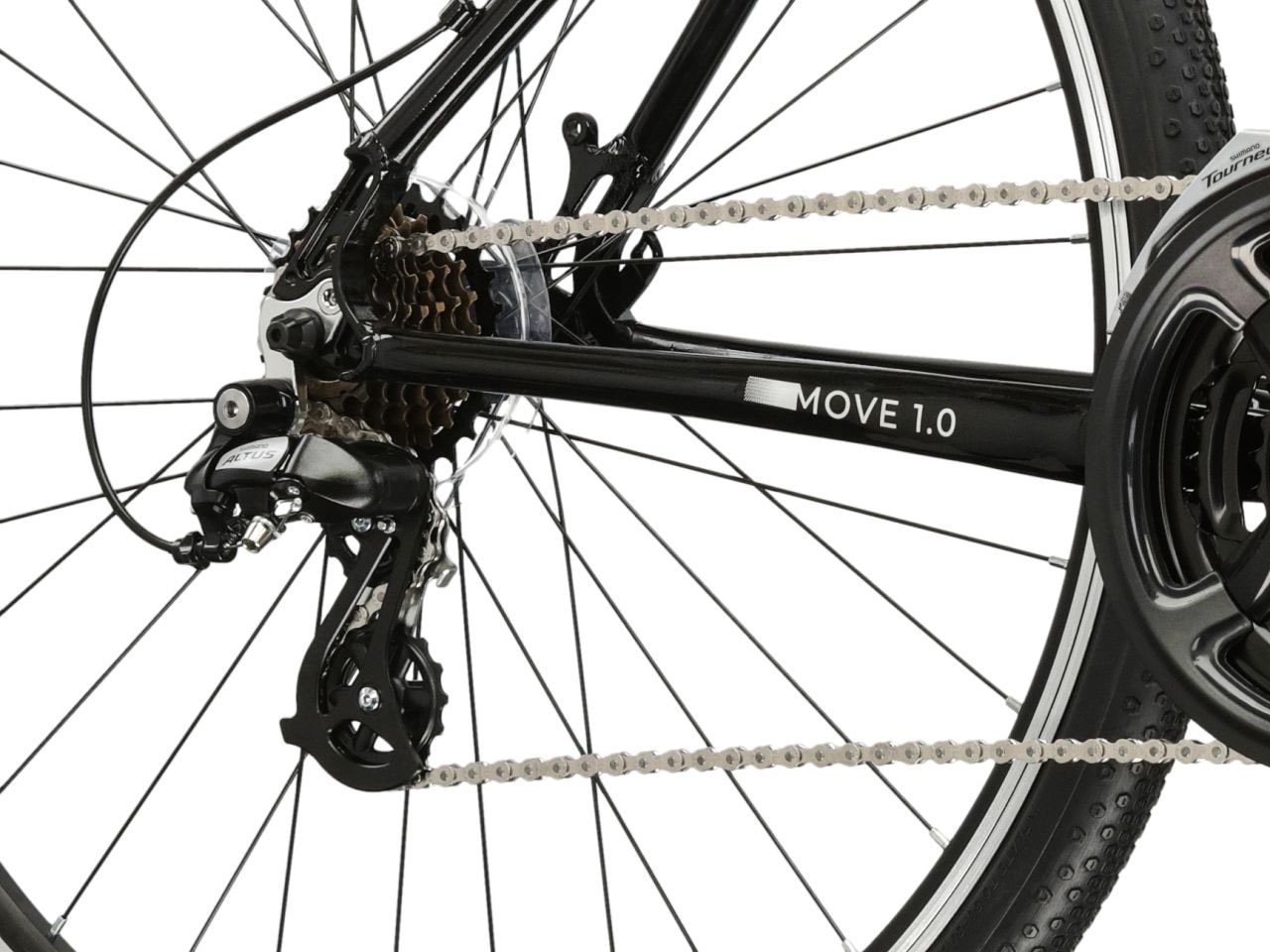 Kross Crossrad »Crossrad Herren 28" Move 1.0 grau 21 Gänge« 21 Gang Shimano ALTUS M310 Schaltwerk Kettenschaltung