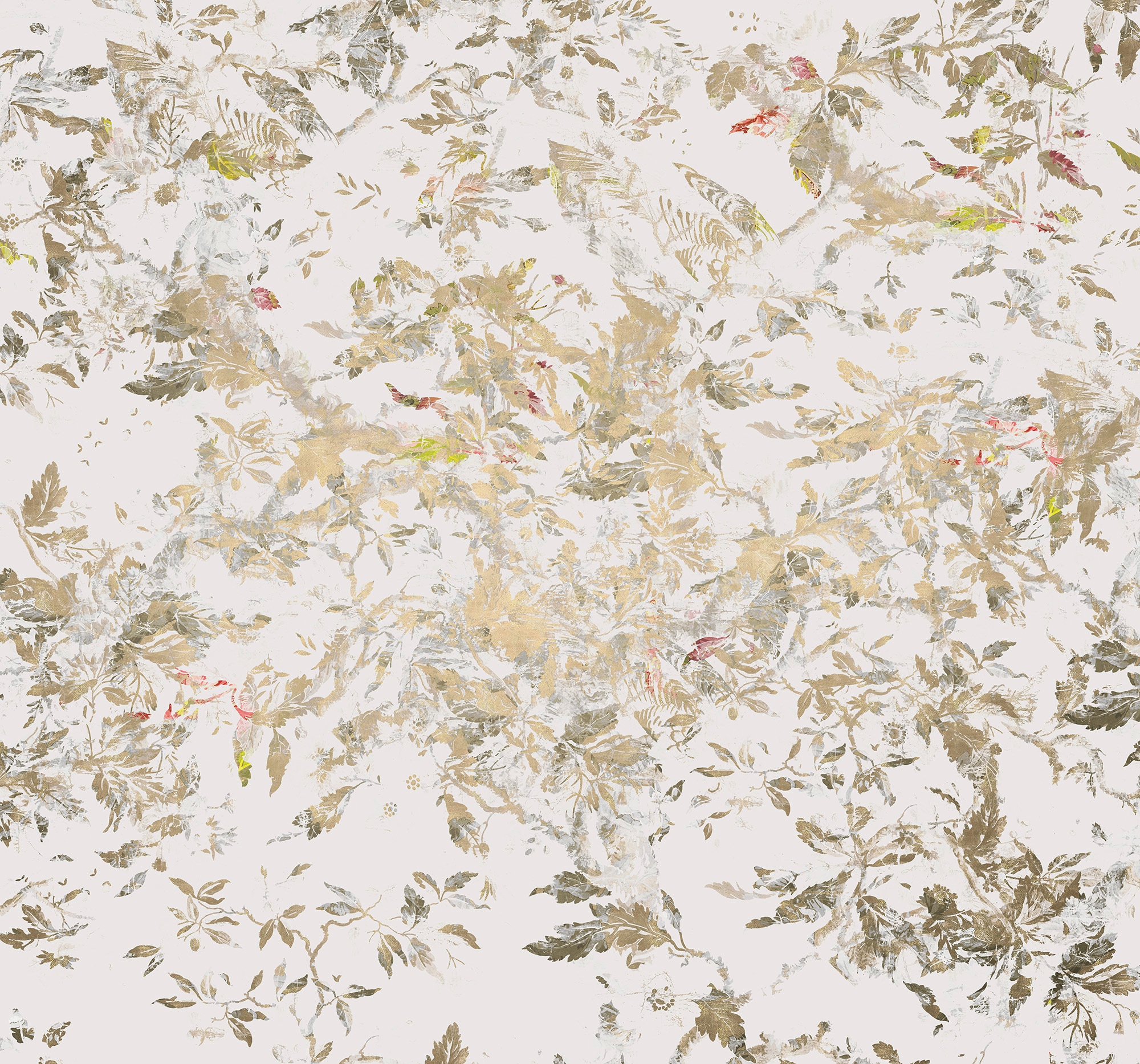 Komar Fototapete Vlies Golden Feathers  400 x 280 cm günstig online kaufen