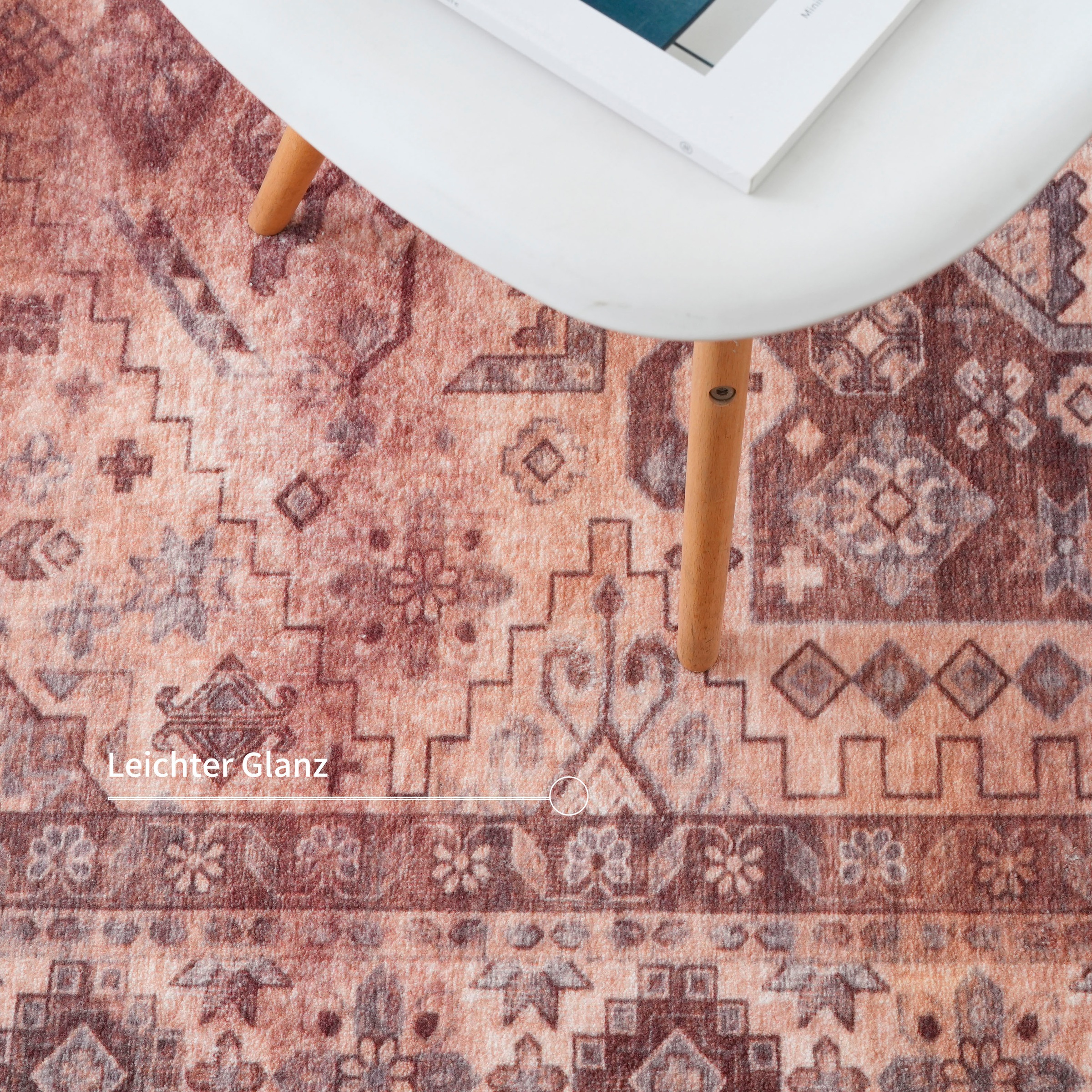 my home Teppich »Abbas, Druckteppich, orientalisches Design«, rechteckig, 13 mm Höhe, Orient-Optik, Kurzflor, bedruckt, weich, Wohnzimmer, Schlafzimmer