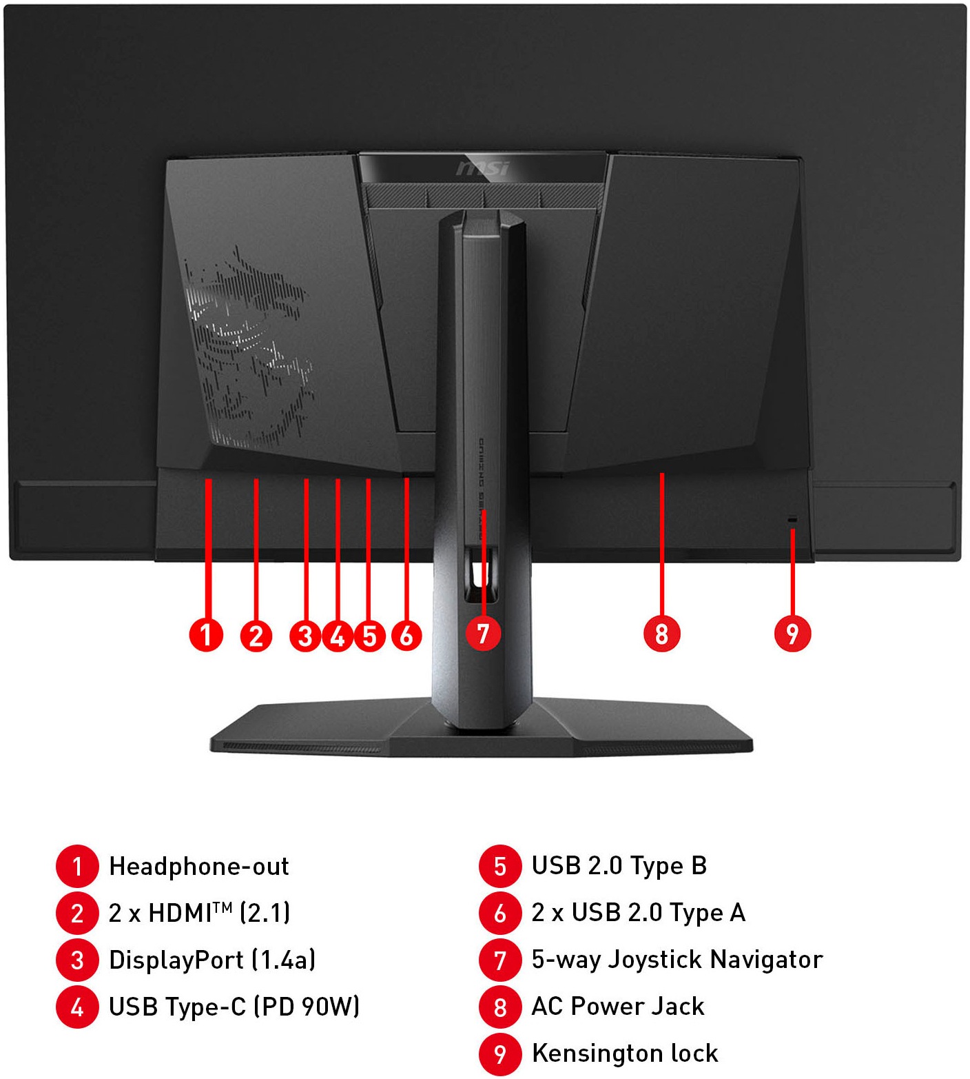 MSI Gaming-Monitor »MPG 321URX QD-OLED«, 80 cm/32 Zoll, 3840 x 2160 px, 4K Ultra HD, 0,03 ms Reaktionszeit, 240 Hz