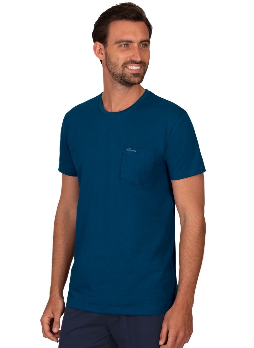 Brusttasche« »TRIGEMA kaufen Biobaumwolle T-Shirt T-Shirt mit aus online Trigema