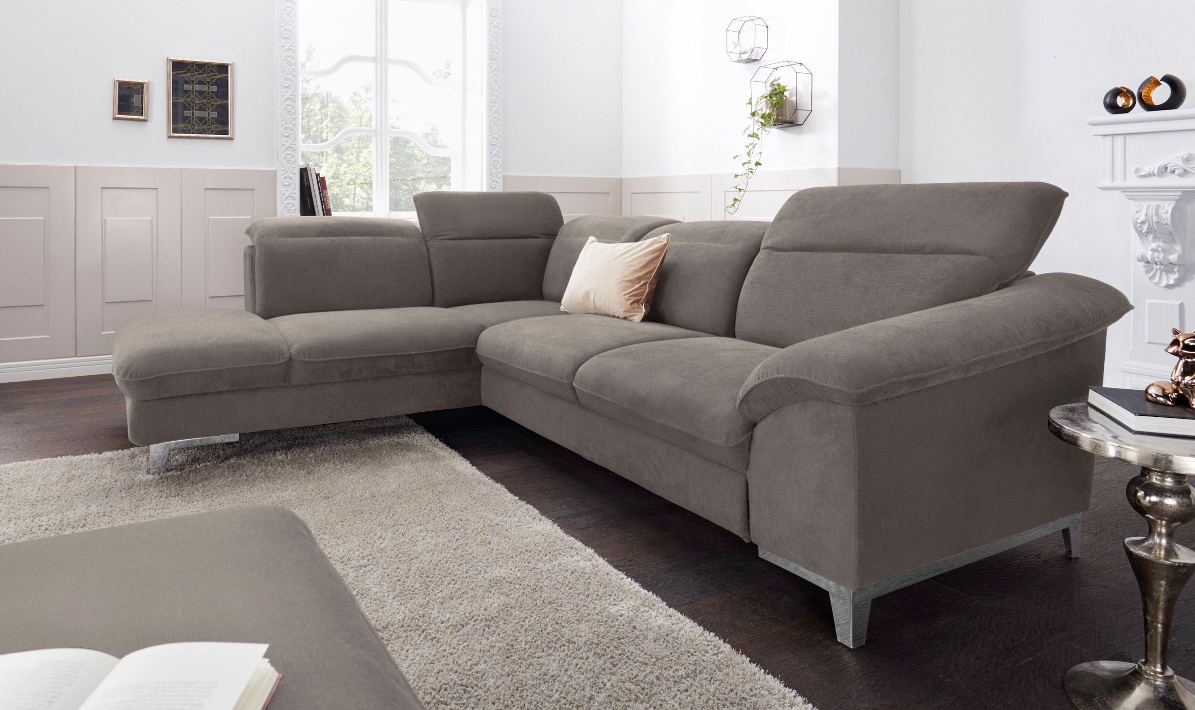 COTTA Polstergarnitur »Teresa L-Form«, (Set), Set bestehend aus: Ecksofa mi günstig online kaufen