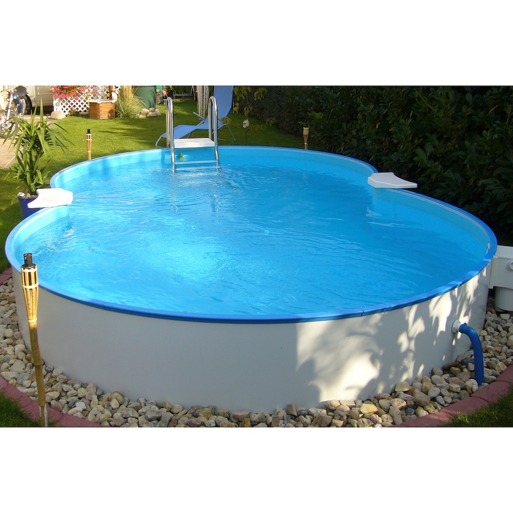 Clear Pool Achtformpool, (Set, 6 tlg.)