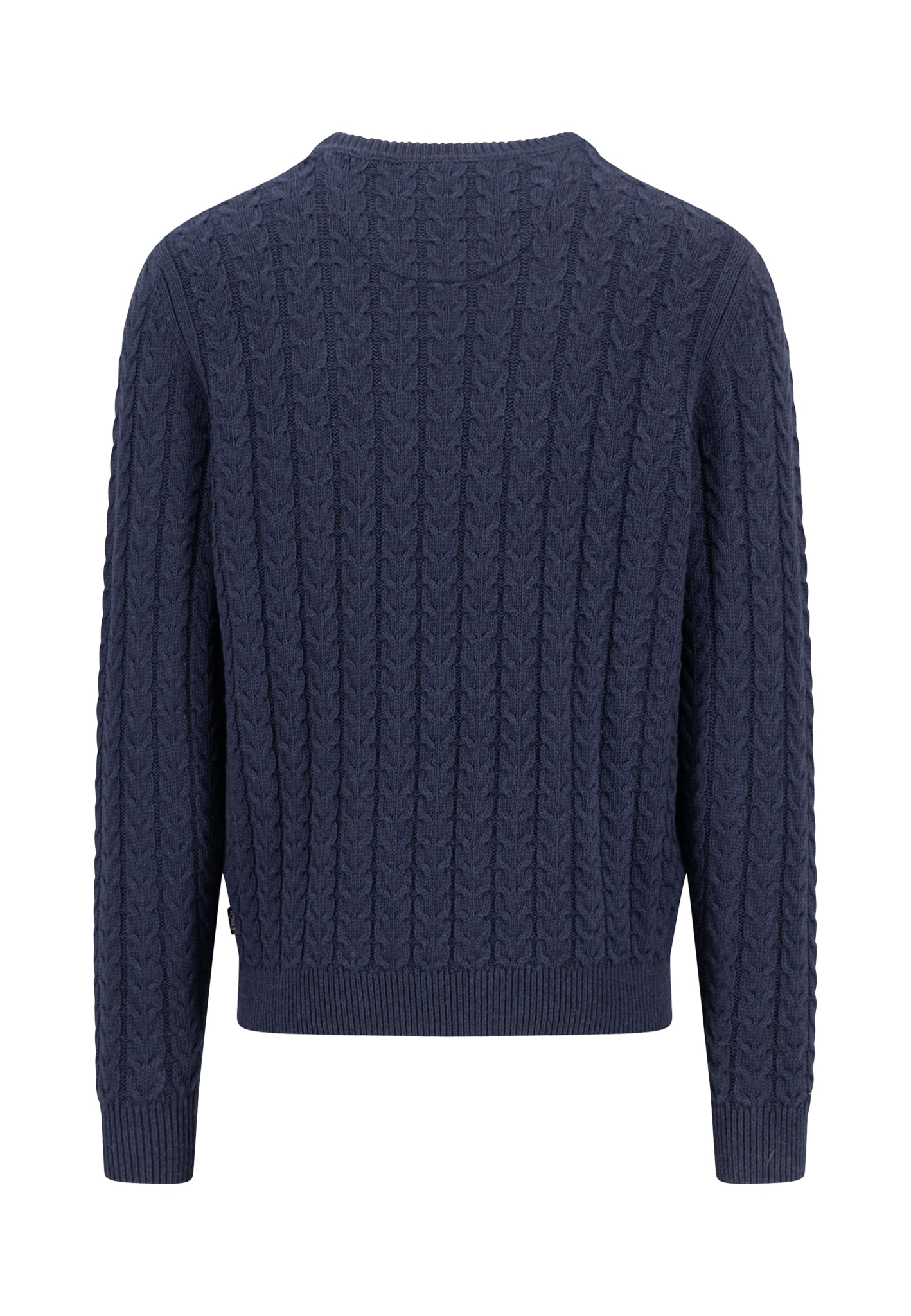 FYNCH-HATTON Strickpullover mit Zopfmuster und Wolle