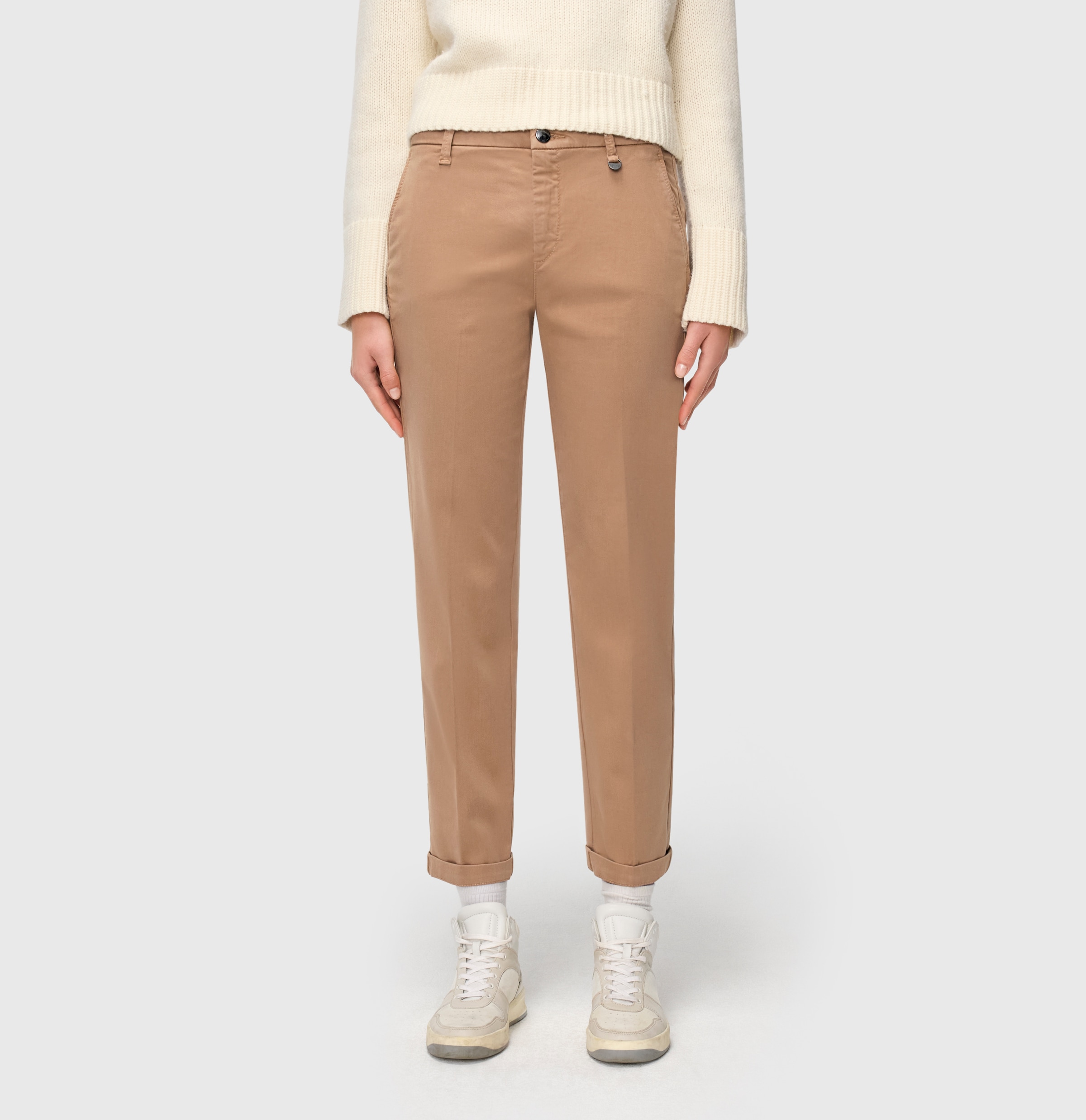 MAC Chinohose »CHINO turn up«  mit dezentem Glanz, elegant und sportiv zugleich