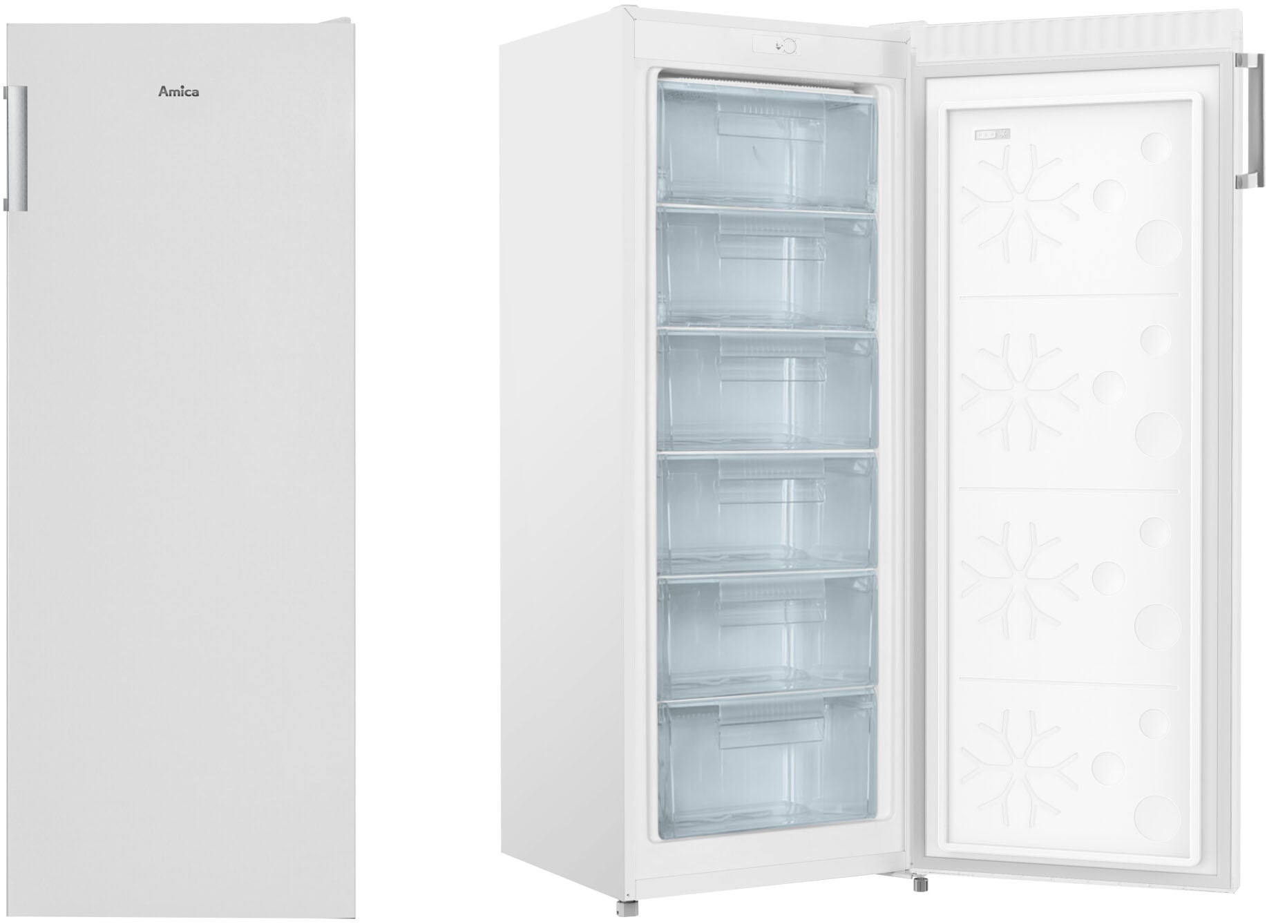 Amica Gefrierschrank »GS 324 170 W / FZ 210.3 AAE 1194677«, 144 cm hoch, 54 cm breit