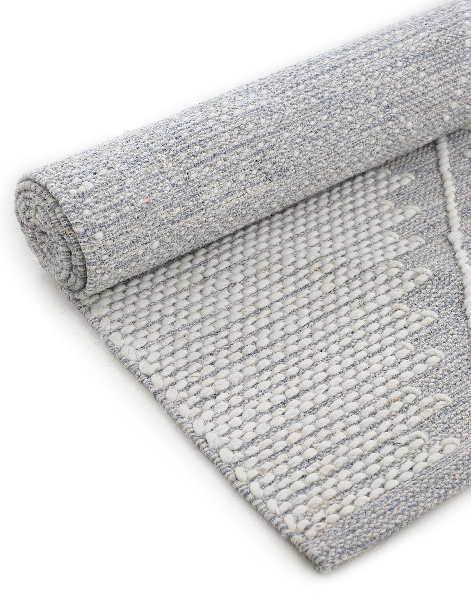carpetfine Teppich »Kelim Durry«, rechteckig, 5 mm Höhe, Handweb, geometrisch, Hoch-Tief Effekt, handgewebt, reine Baumwolle