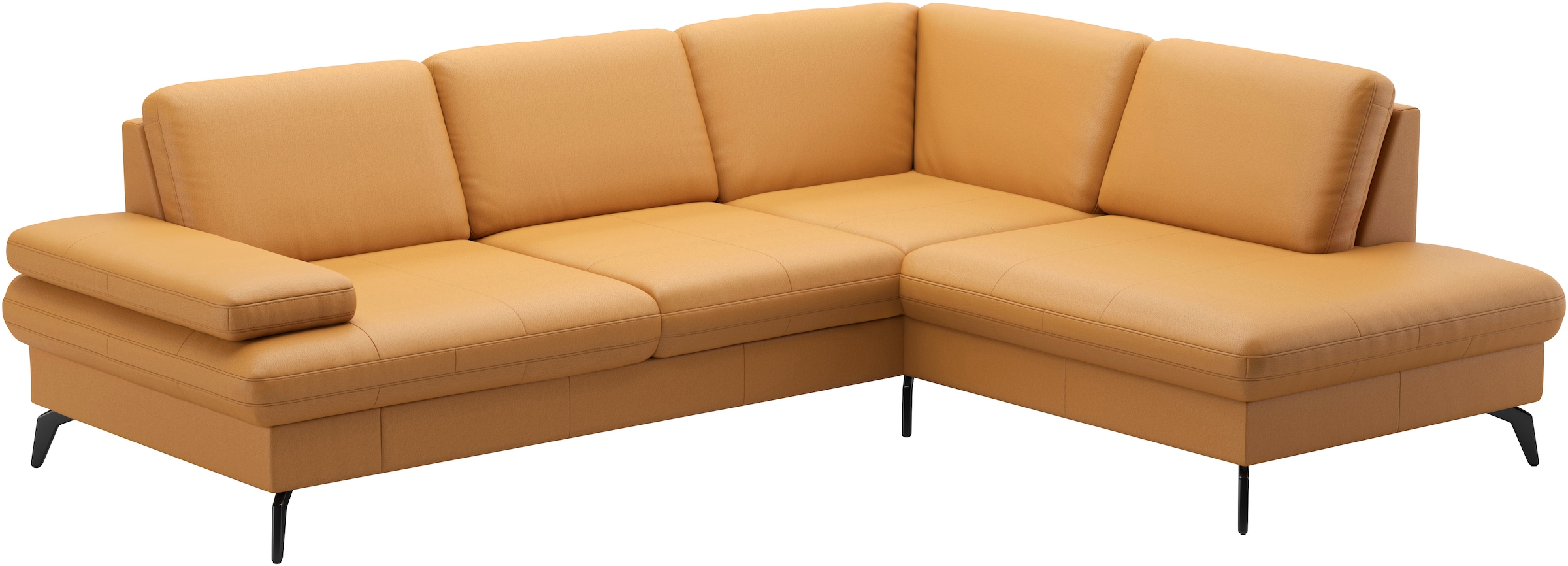 sit&more Ecksofa »Morris L-Form, inkl. Sitztiefenverstellung«, wahlweise mit Armteilverstellung, Bettfunktion & Bettkasten