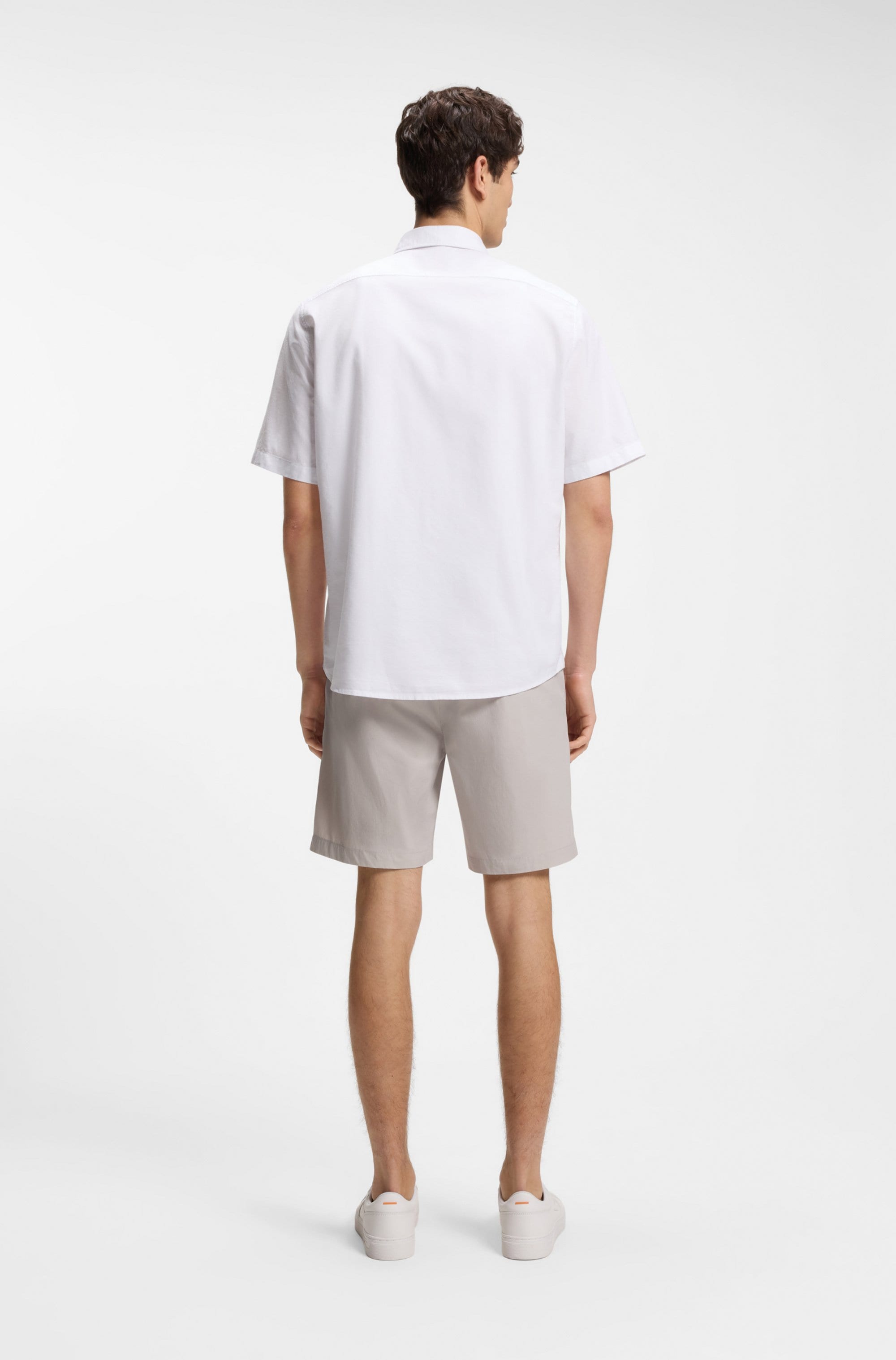 BOSS ORANGE Kurzarmhemd »Rash« mit tonigem Logo