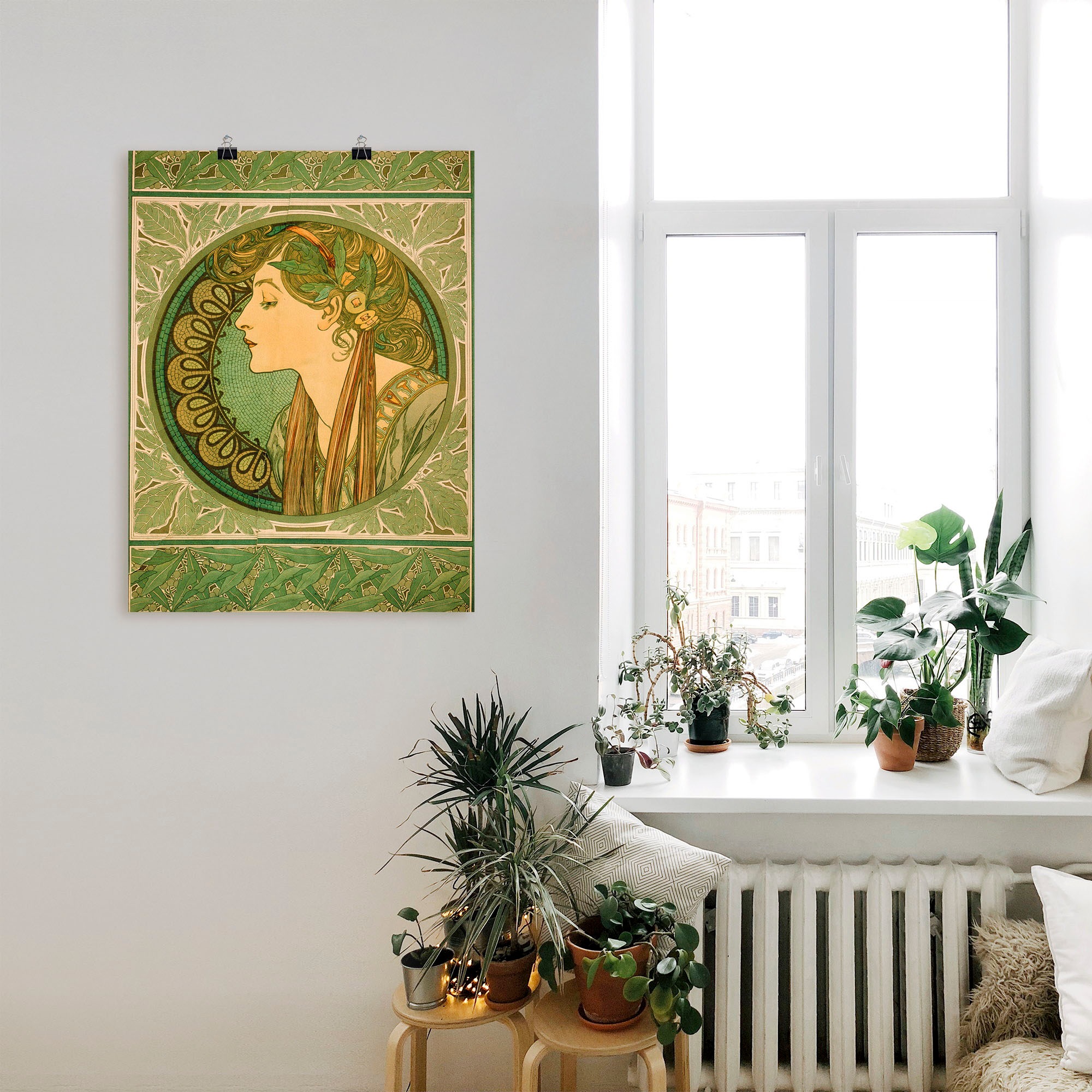 Artland Wandbild »Lorbeer. 1921«, Frau, (1 St.), als Alubild, Outdoorbild, günstig online kaufen