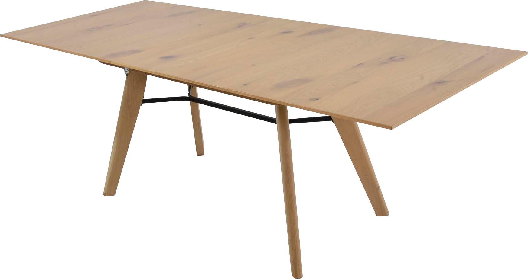 K+W Komfort & Wohnen Esstisch »Giacomo IV«, in Asteiche bianco furniert, 2 Größen auswählbar, mit Synchronauszug