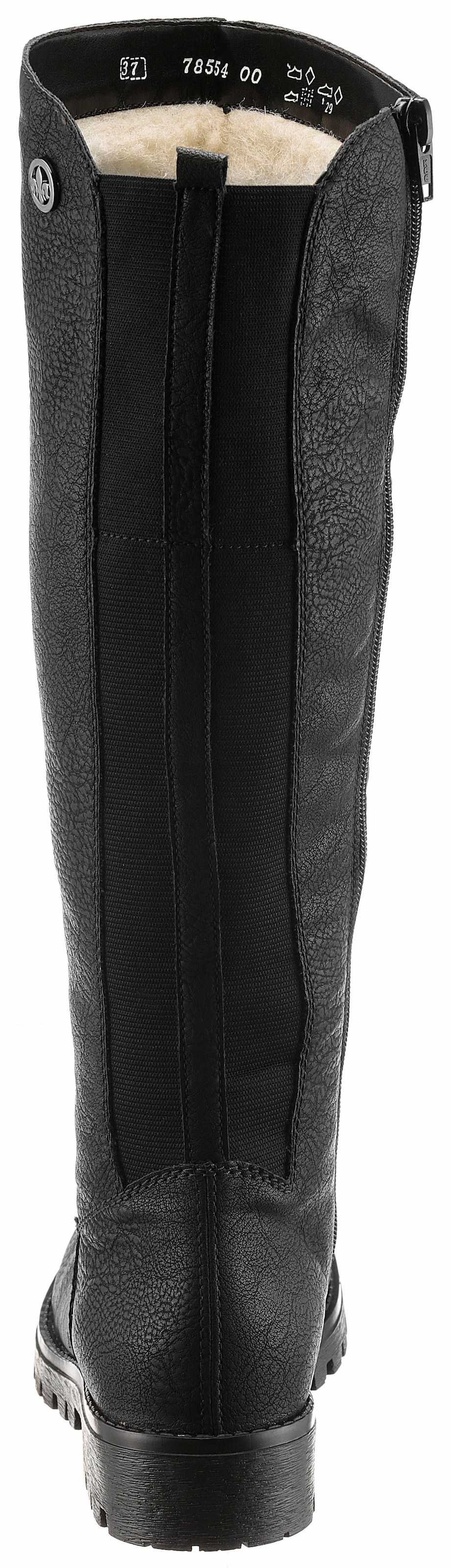 Rieker Winterstiefel, Langschaftstiefel, Winterstiefel im klassischen Look, TEX-Membran
