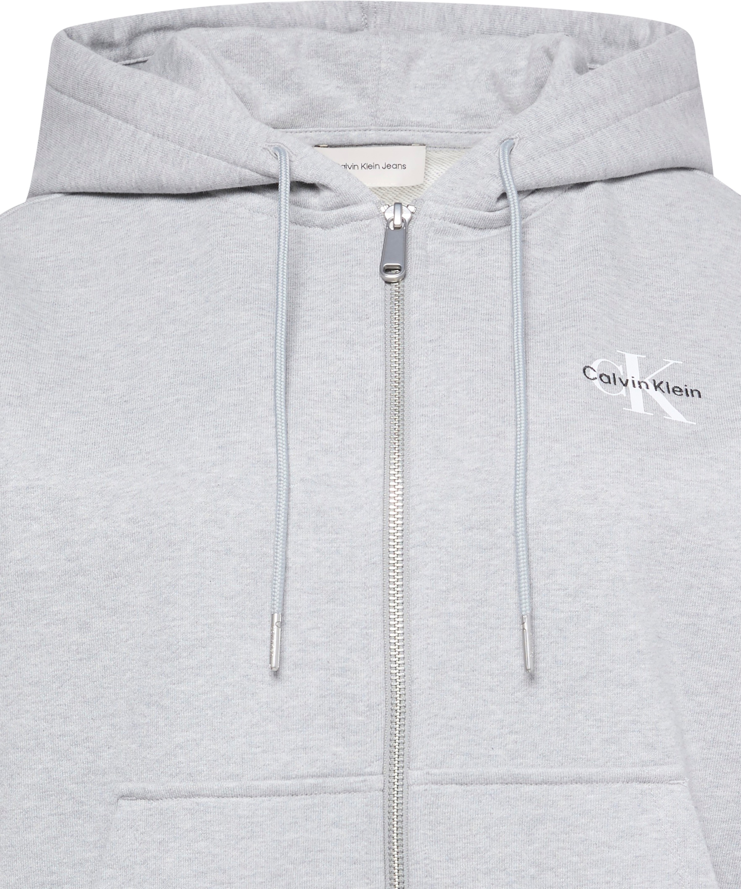 Calvin Klein Jeans Sweatjacke »MNLG FRNCH TRRY FZ B«, Mit Rundhalsausschnitt