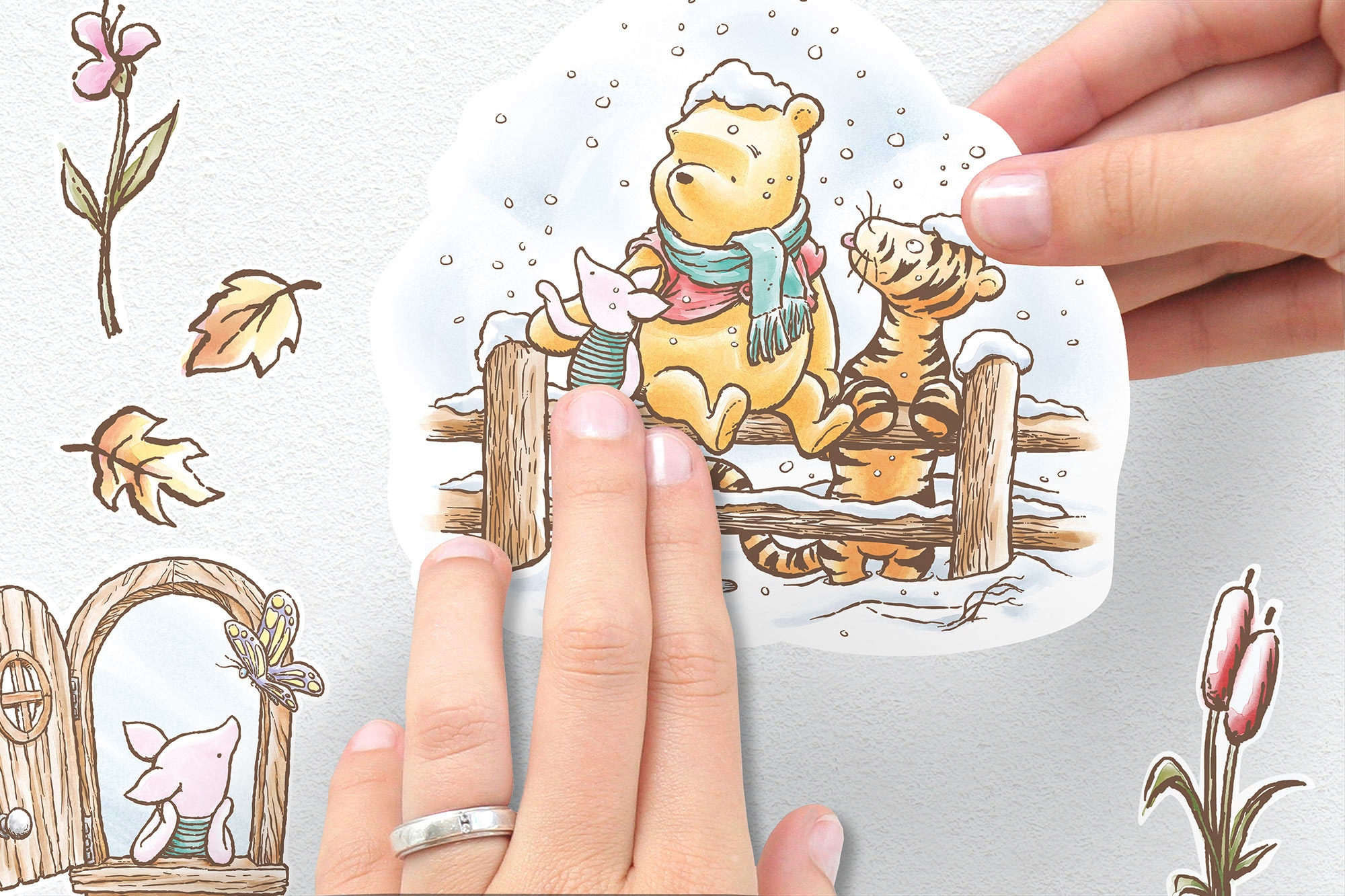Komar Wandtattoo »Winnie the Pooh Adventures«, (61 St.), 50x70 cm (Breite x  Höhe), selbstklebendes Wandtattoo auf Raten bestellen