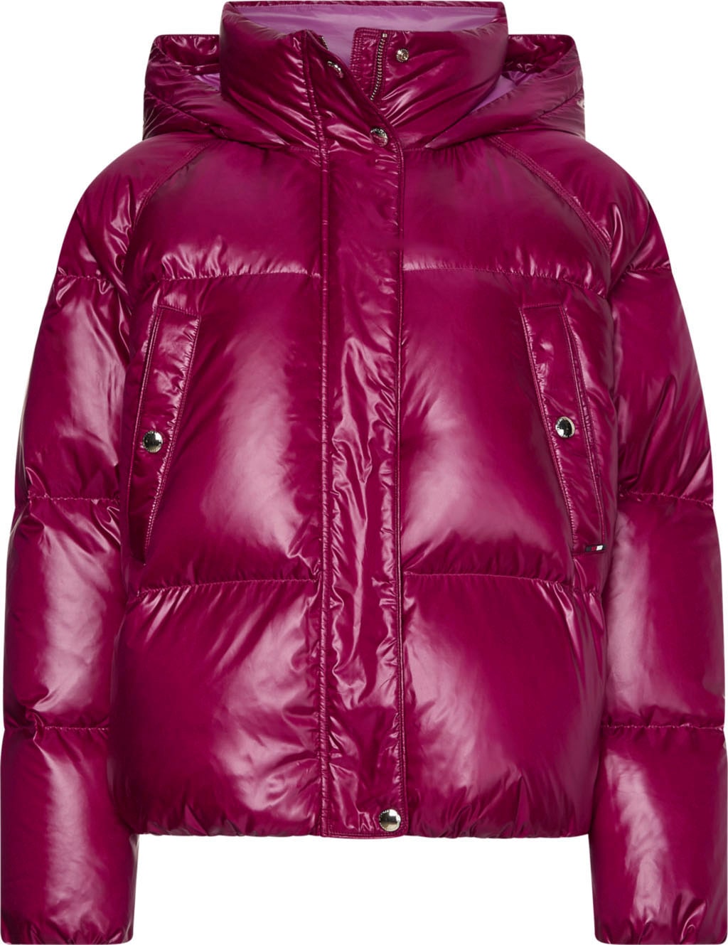 Tommy Hilfiger Steppjacke »POP COLOUR DOWN JACKET«, mit Kapuze, mit Stehkragen