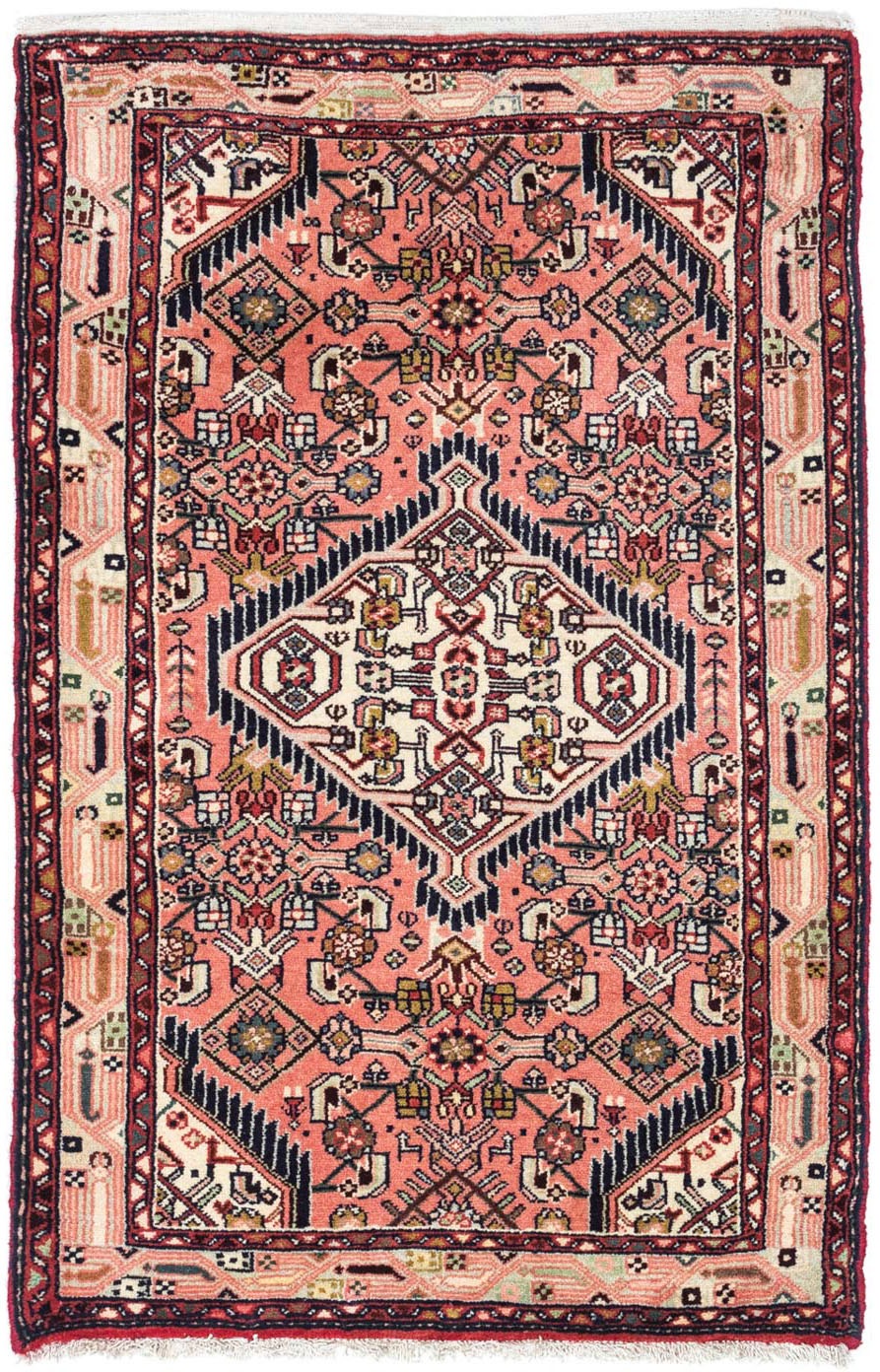 morgenland Wollteppich »Täbriz - 50 Raj Blumenmuster Beige 89 x 64 cm«, rec günstig online kaufen