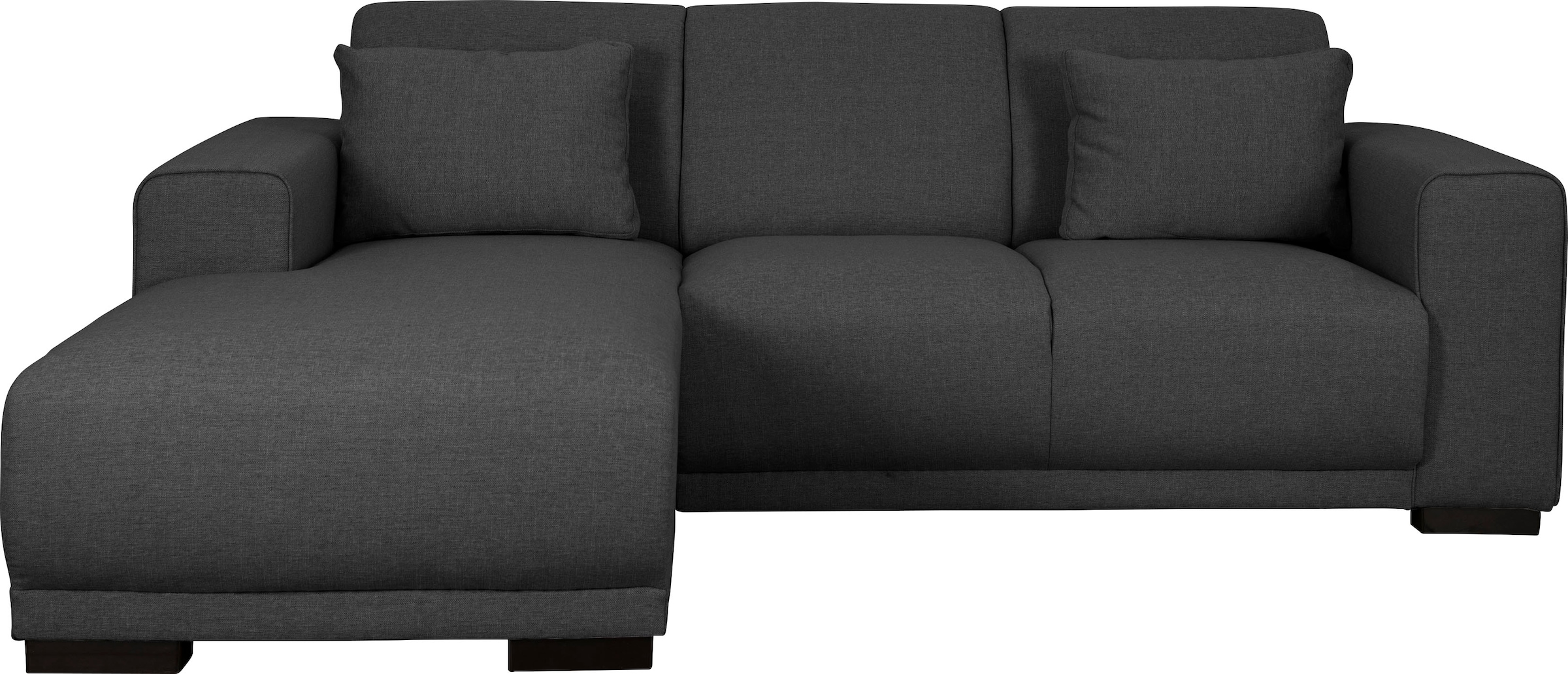 Home affaire Ecksofa »BORNHOLM L-Form mit Recamiere, Maße B/T/H: 234/162/85 cm«, Recamiere links oder rechts bestellbar, Wellenfederung, inkl. 2 Kissen