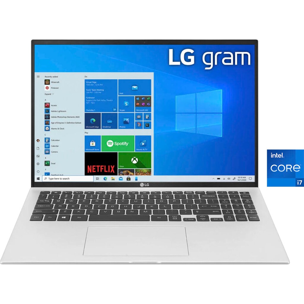 LG Notebook »16Z90P-G.AA79G«, 40,6 cm, / 16 Zoll, Intel, Core i7, Iris Xe Plus Graphics, 1000 GB SSD