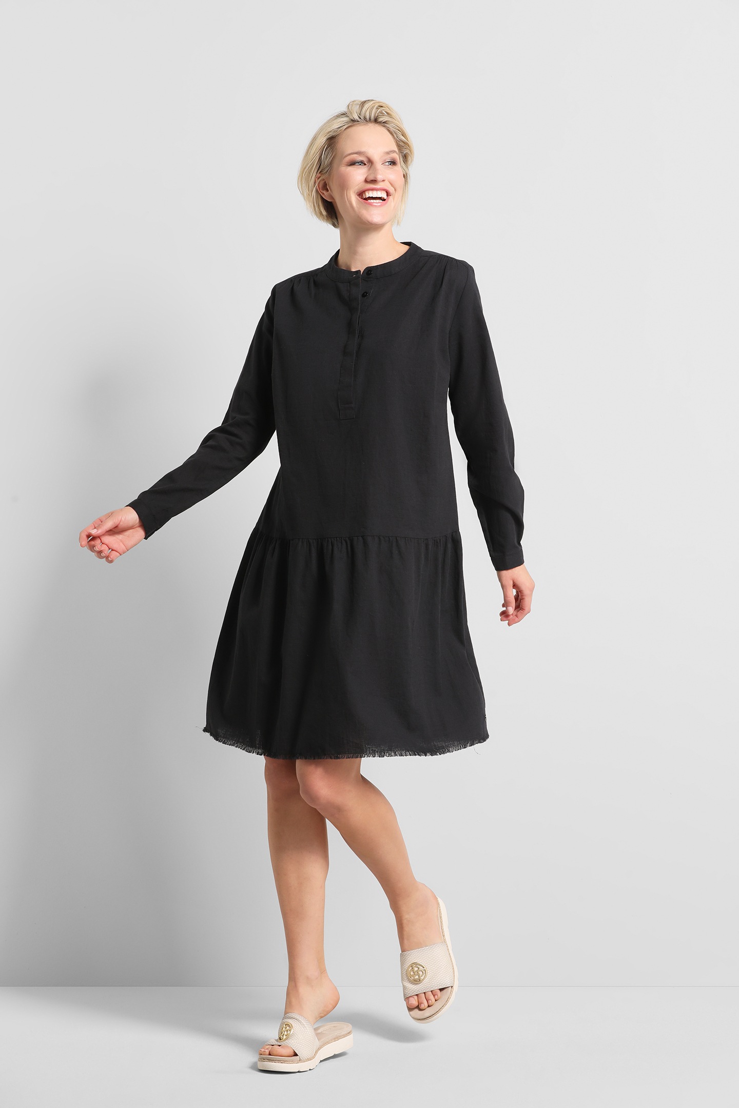 bugatti Sommerkleid, mit verdeckter Knopfleiste