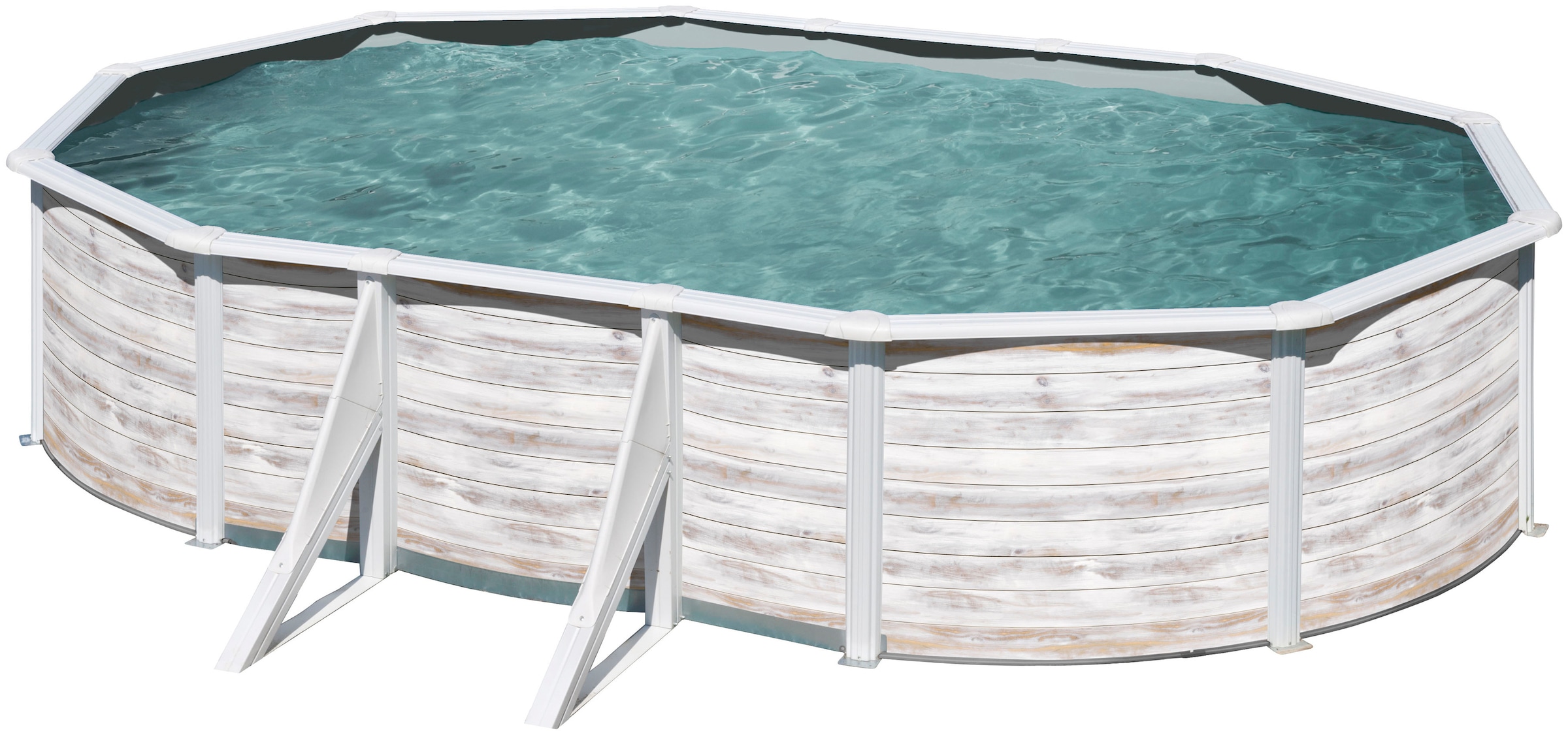 Gre Ovalpool »FINLANDIA«, (Set, 4 tlg.), Höhe: 120 cm, in versch. Größen erhältlich