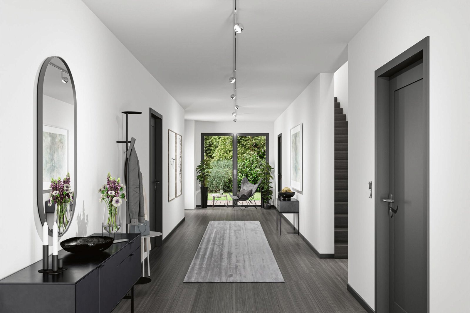 Paulmann Schienensystem-Leuchten »URail Schienenspot Capsule II 600lm 6,3W 4000K 230V Chrom matt«, (1 tlg.), dimmbar Einzelspot