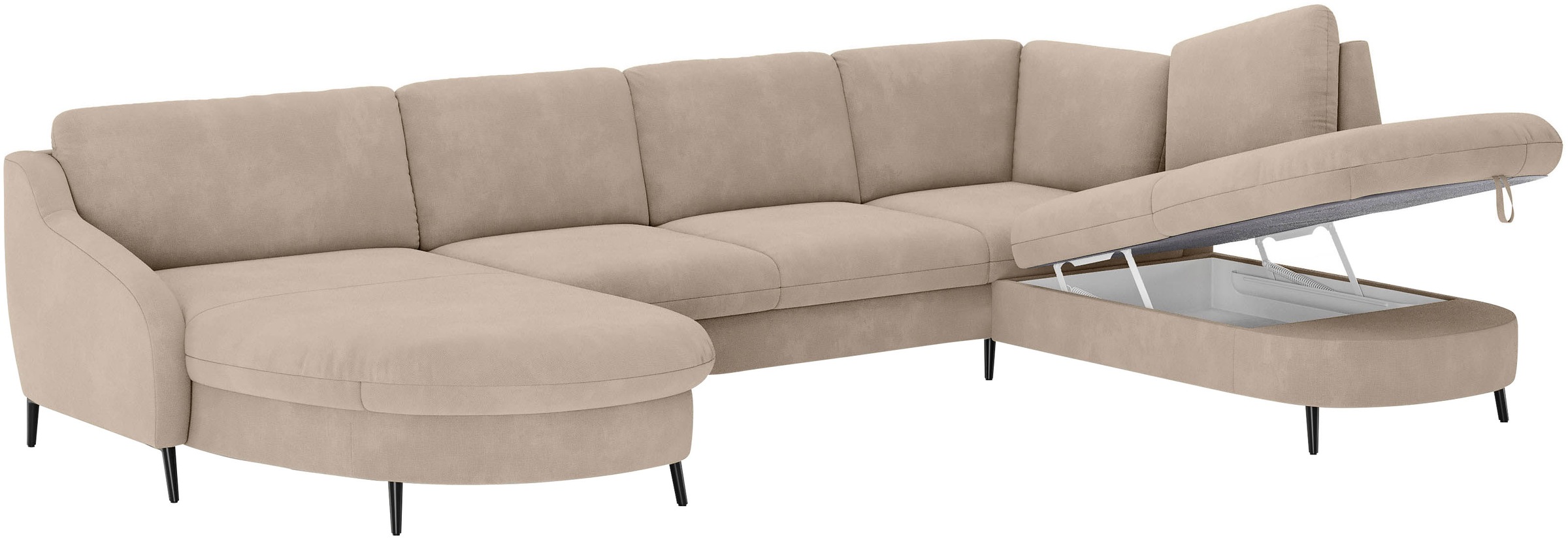 sit&more Wohnlandschaft »Soul U-Form«, wahlweise mit Bett und Bettkasten