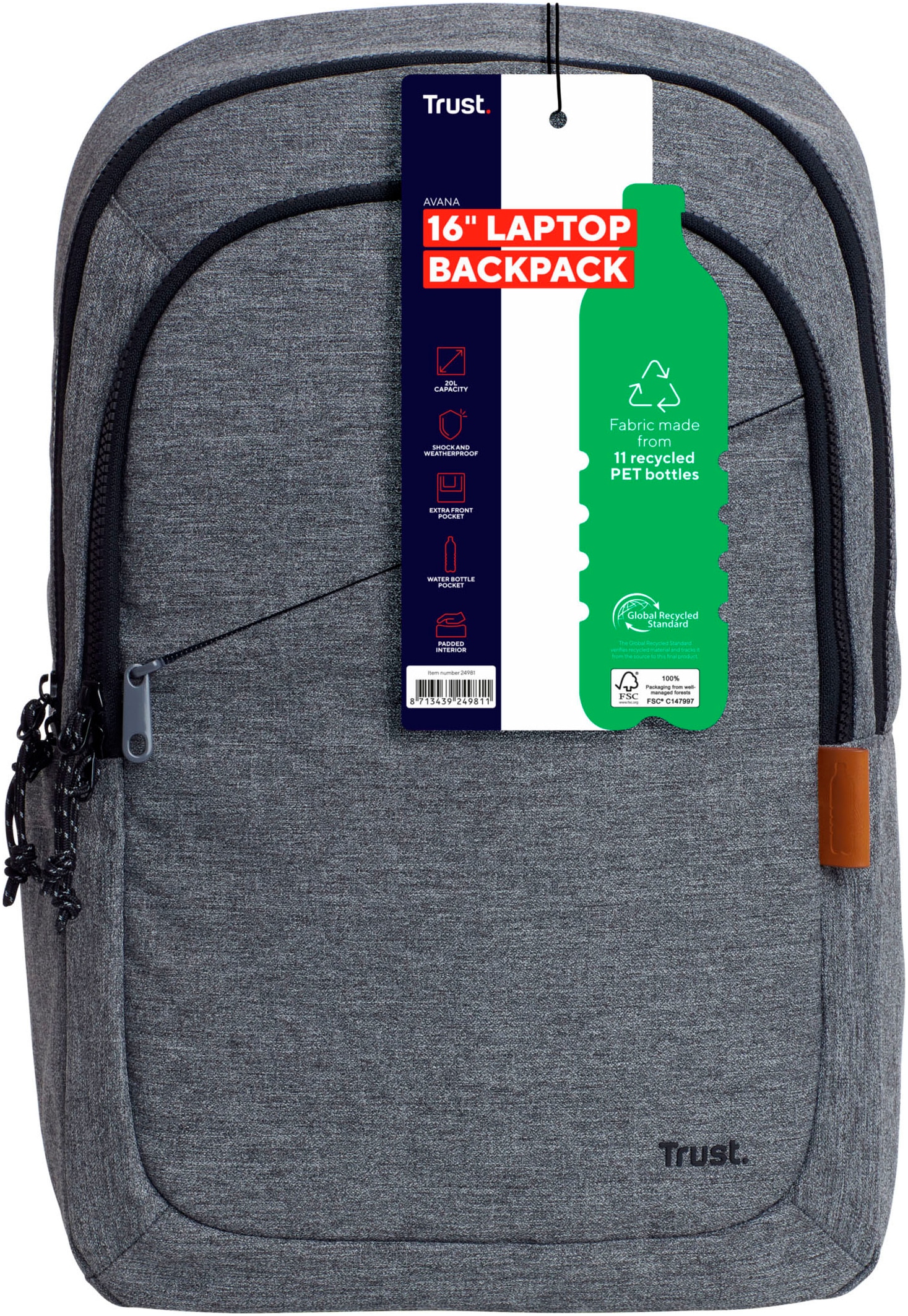 Trust Notebookrucksack »AVANA ECO BACKPACK«