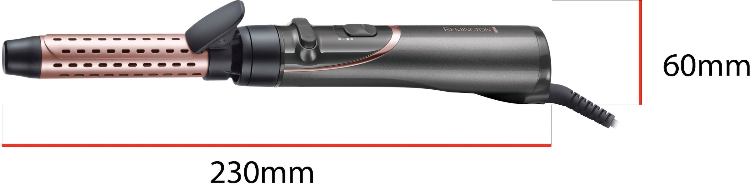 Remington Warmluftbürste »AS8606«, 4 Aufsätze}, Curl & Straight Confidence 3-in1 Ionen Styler