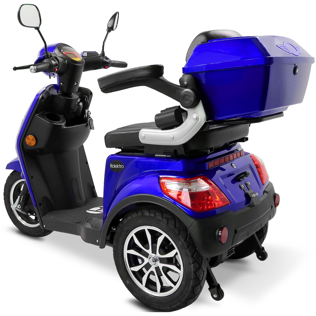 Rolektro Elektromobil »Rolektro E-Trike 25 V.3, Lithium Akku«, 1000 W, 25 km/h, (mit Topcase)