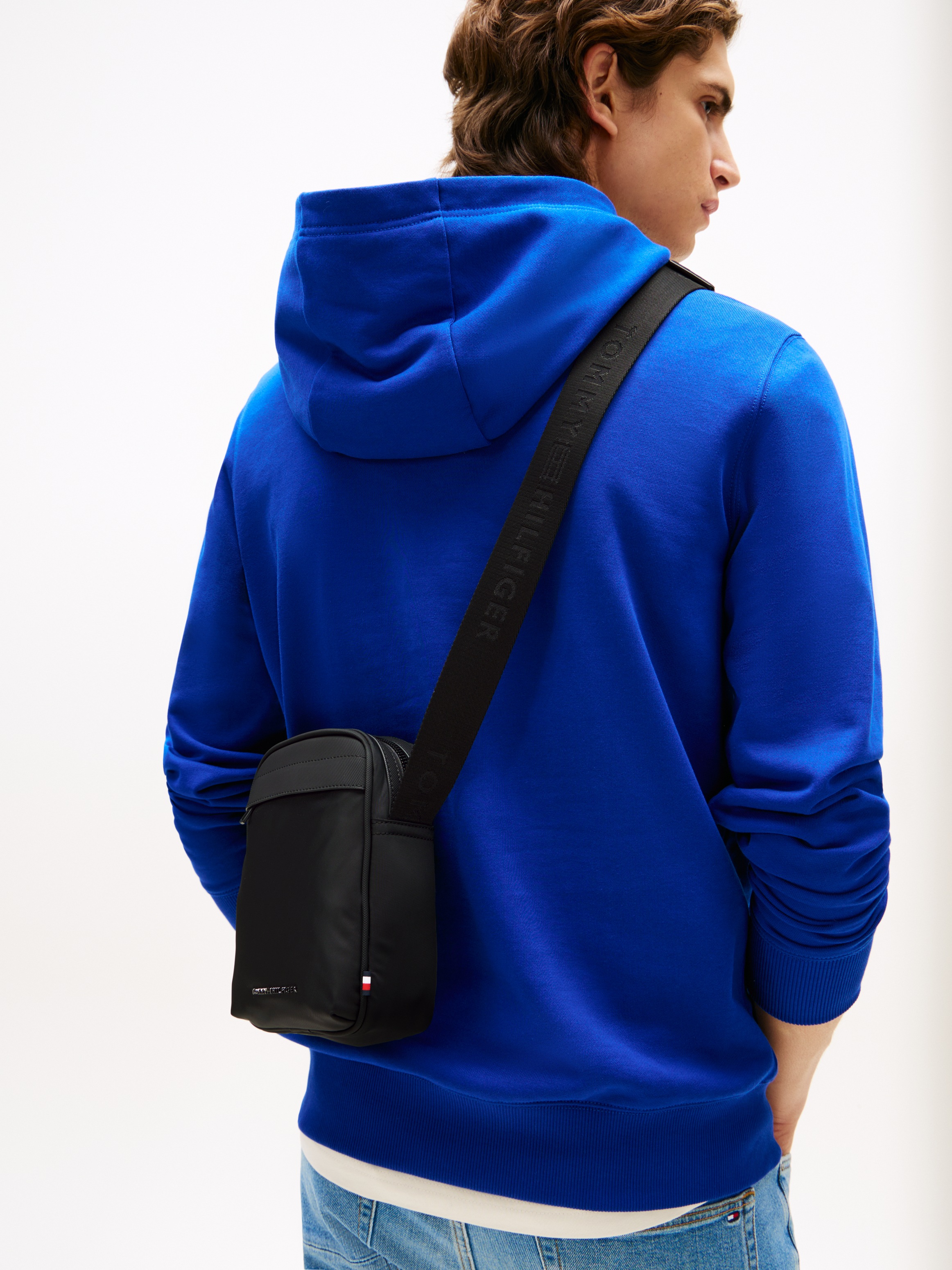 Tommy Hilfiger Umhängetasche »TH REPREVE MINI REPORTER«, Men Arbeitstasche, Messenger Bag, Schultertasche, Vordertaschenfach