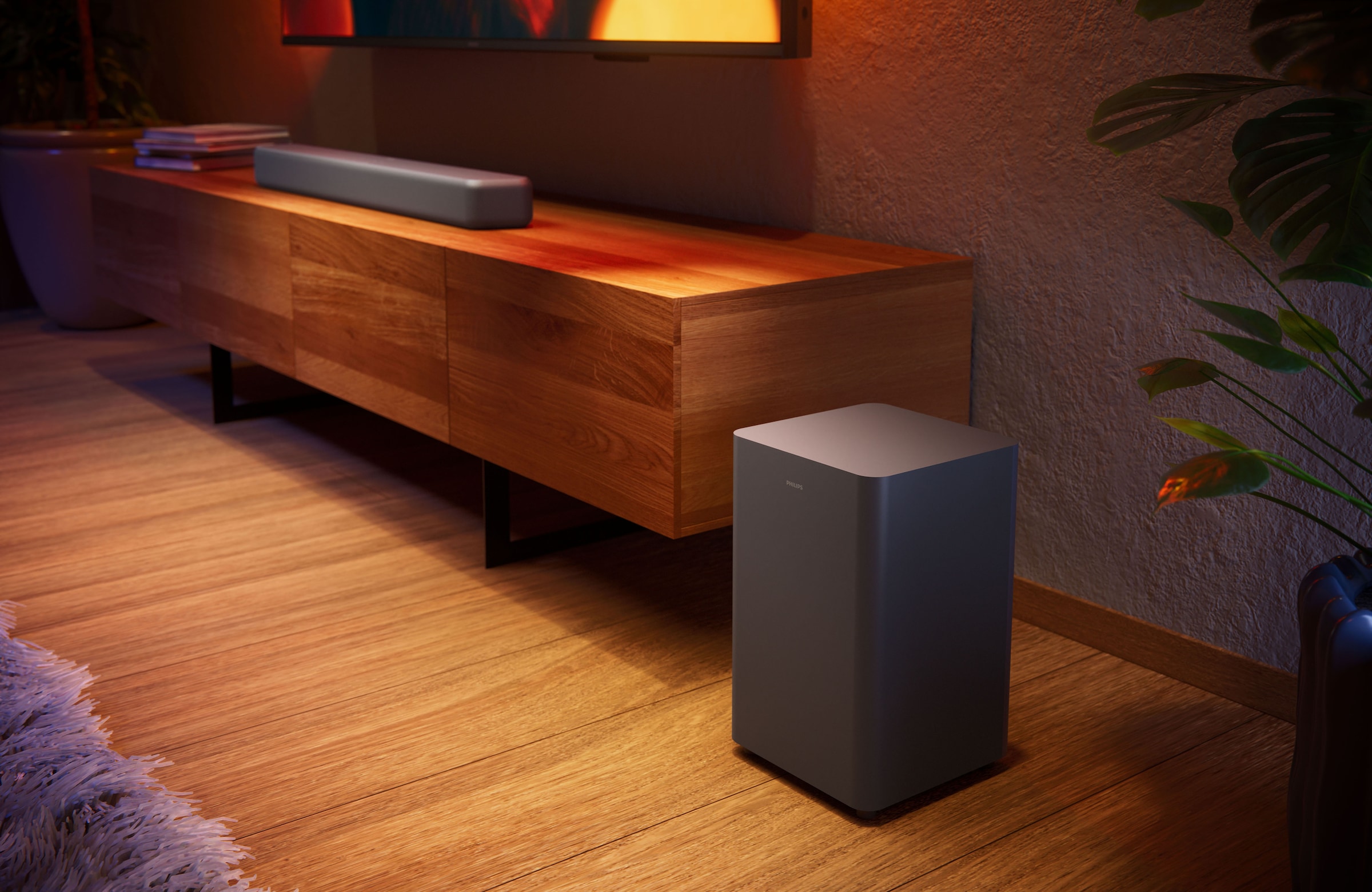 Philips Lautsprecher »TAB5601/10« 2.1 (A2DP Bluetooth | AVRCP Bluetooth | Bluetooth App-Steuerung | Bassregelung | Equalizer | Nacht Modus | USB-Wiedergabe 145 W)