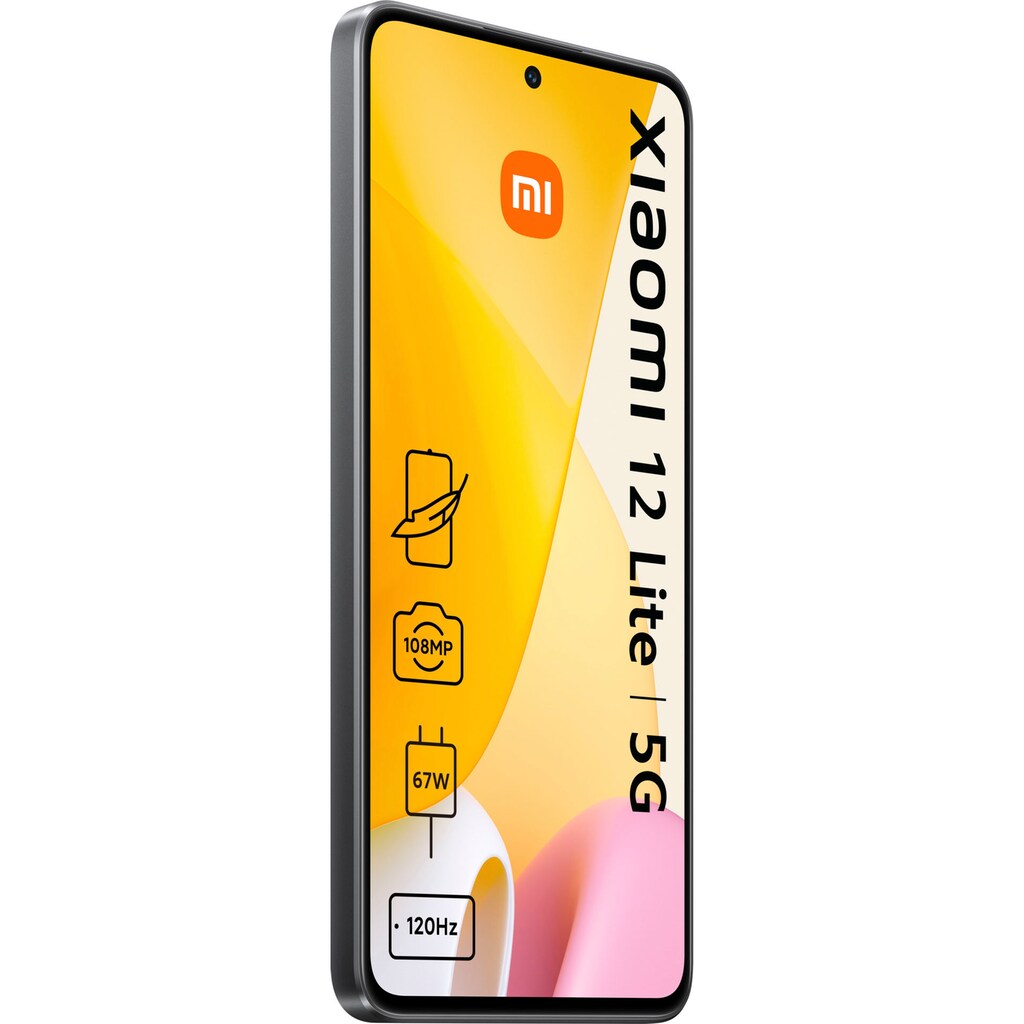 Xiaomi Smartphone »12 lite 8GB+128GB«, schwarz, 16,64 cm/6,55 Zoll