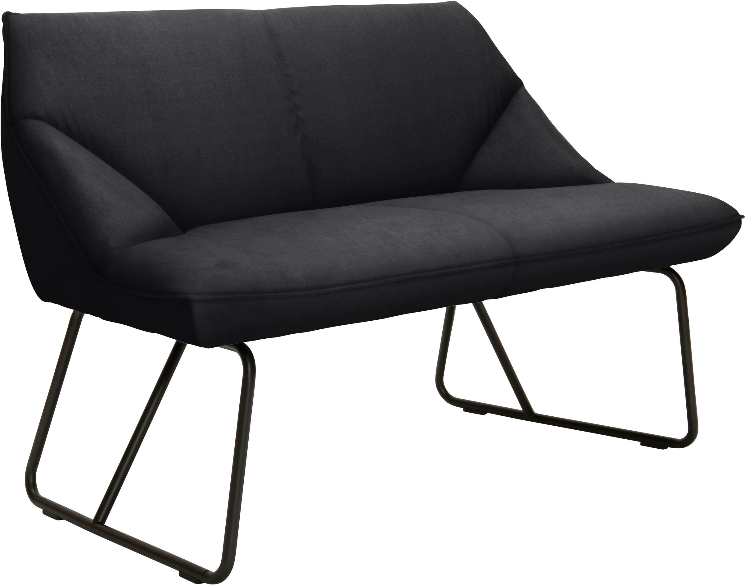 Sitzbank „CUSHION“, tarmac STC 19 + schwarz B/H/T: 134 cm x 83 cm x 65 cm