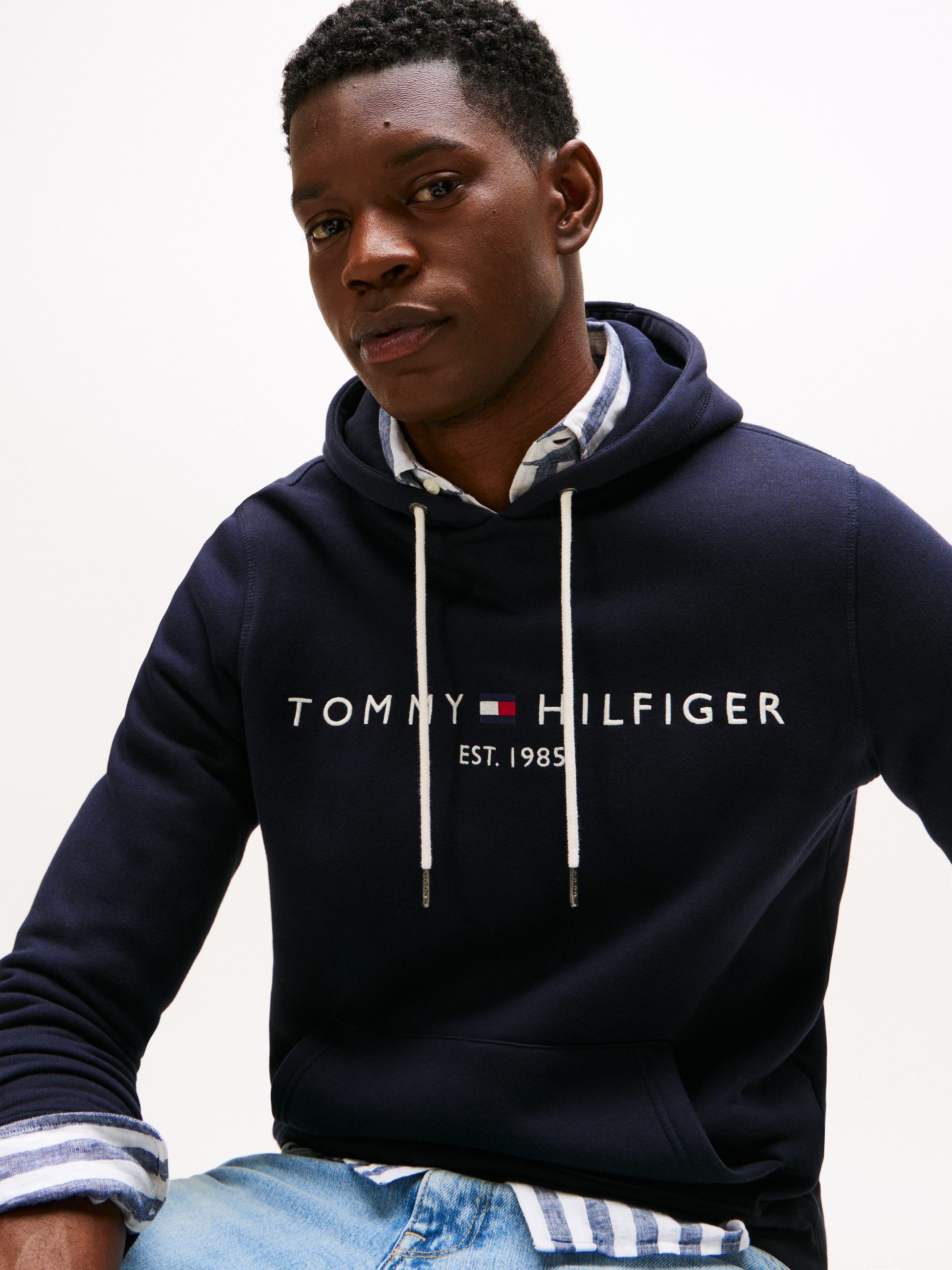 Tommy Hilfiger Kapuzensweatshirt »TOMMY LOGO HOODY«, Baumwoll-Mix
