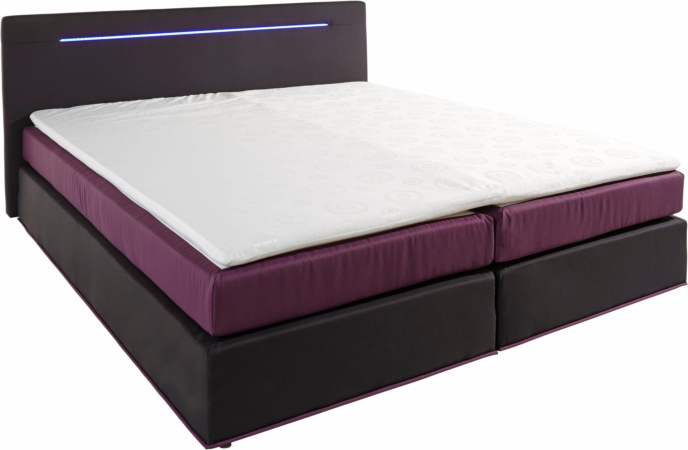 4. Bild von COLLECTION AB Boxspringbett, inkl. LED-Beleuchtung mit Farbwechsel und Topper