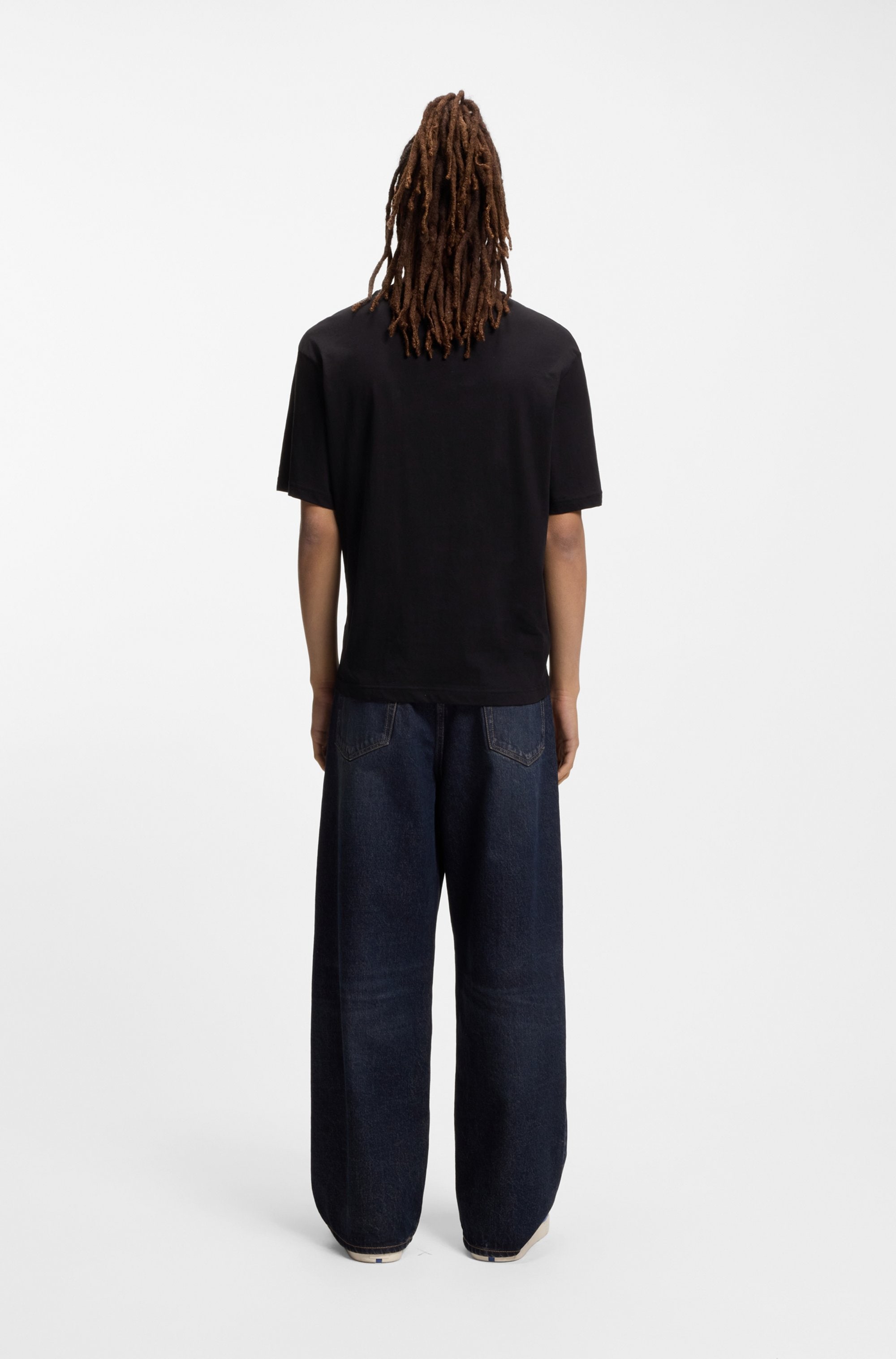 HUGO T-Shirt Regular Fit, Kurzarm, Hugo-Print