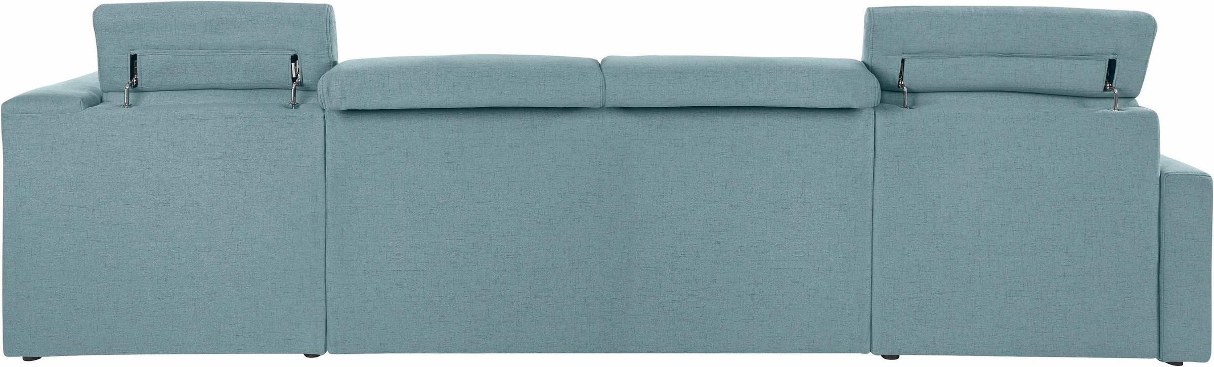 DOMO collection Wohnlandschaft »Ava moderne Sitzheftung mit toller Doppelnaht, komfortabel, U-Form«, mit Federkern, wahlweise mit Kopfteilverstellungen