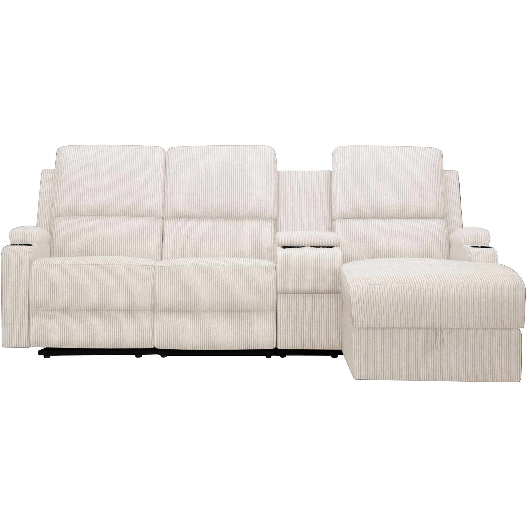 Home affaire Ecksofa »NAPORI Multimediasofa, 3er Kinosessel XXL, L-Form, Co günstig online kaufen