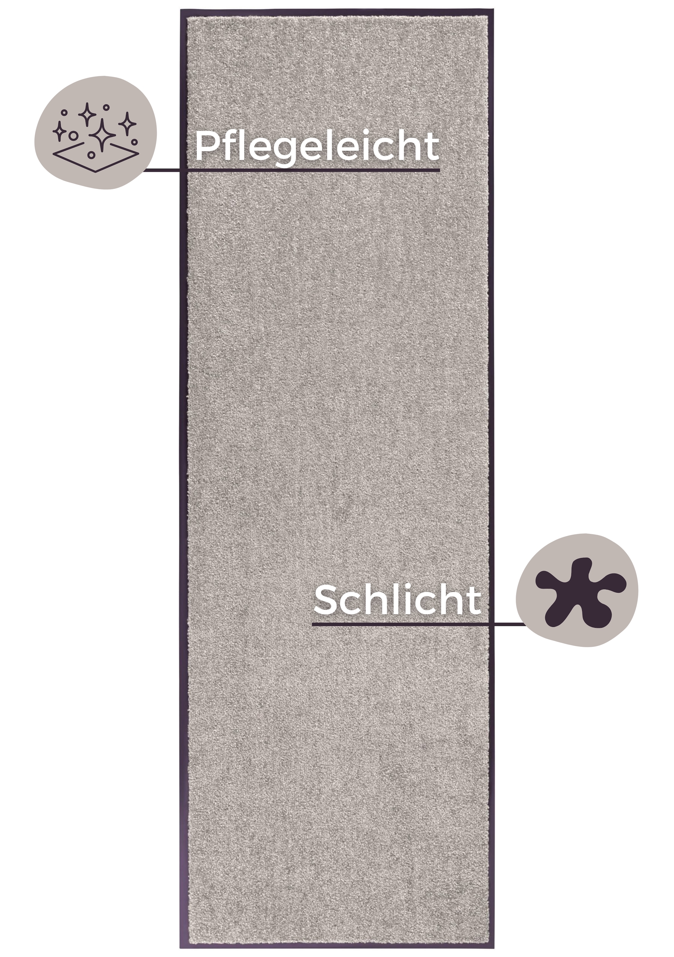 HANSE Home Fußmatte »Wash & Clean«, rechteckig, 7 mm Höhe, Schmutzfangmatte, Türmatte, In- und Outdoor, Teppich, Läufer, waschbar