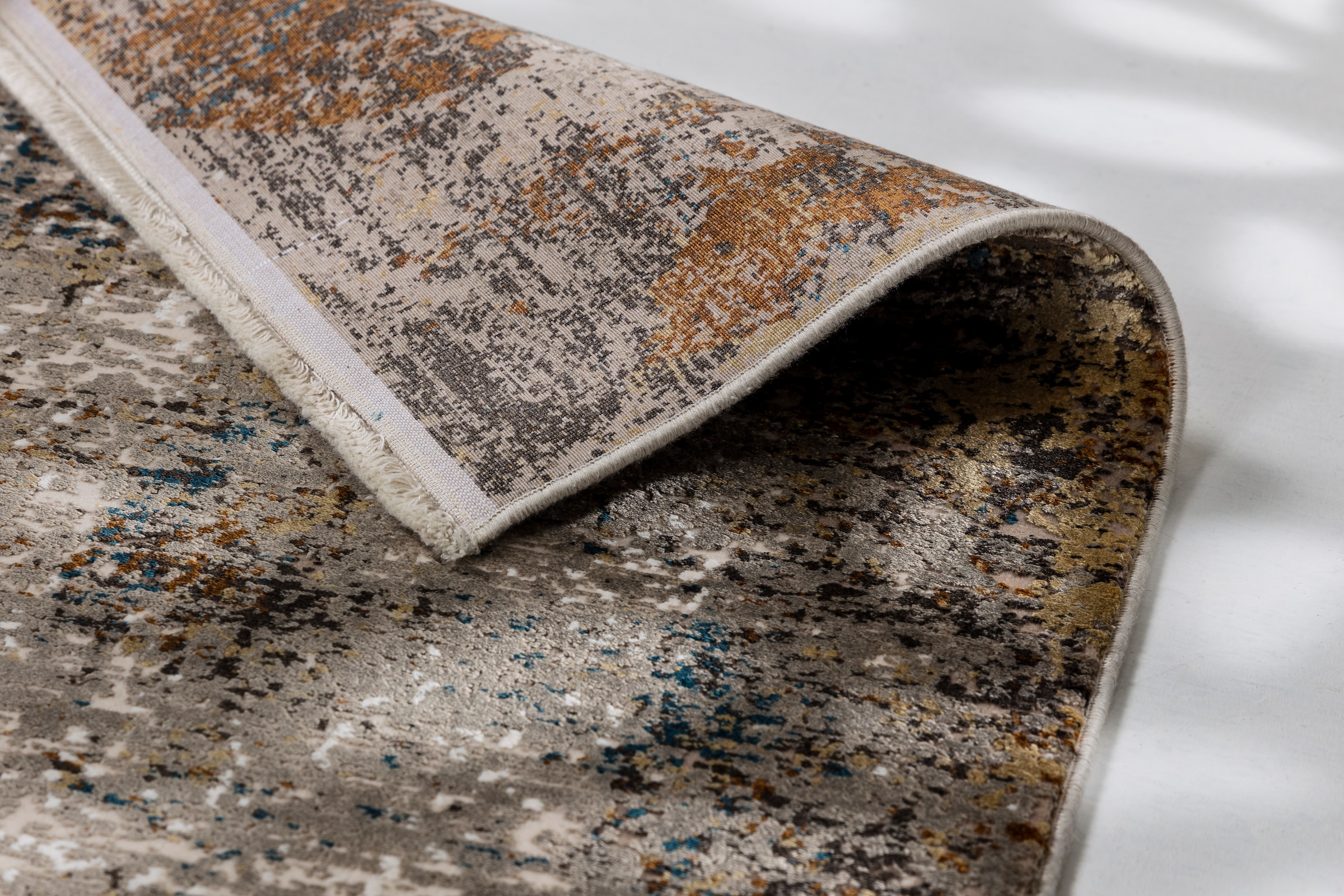 ASTRA Teppich »Gravina 241«, rechteckig, 8 mm Höhe, seidiger Schimmer durch Viskose, Hoch Tief Struktur, Wohnzimmer