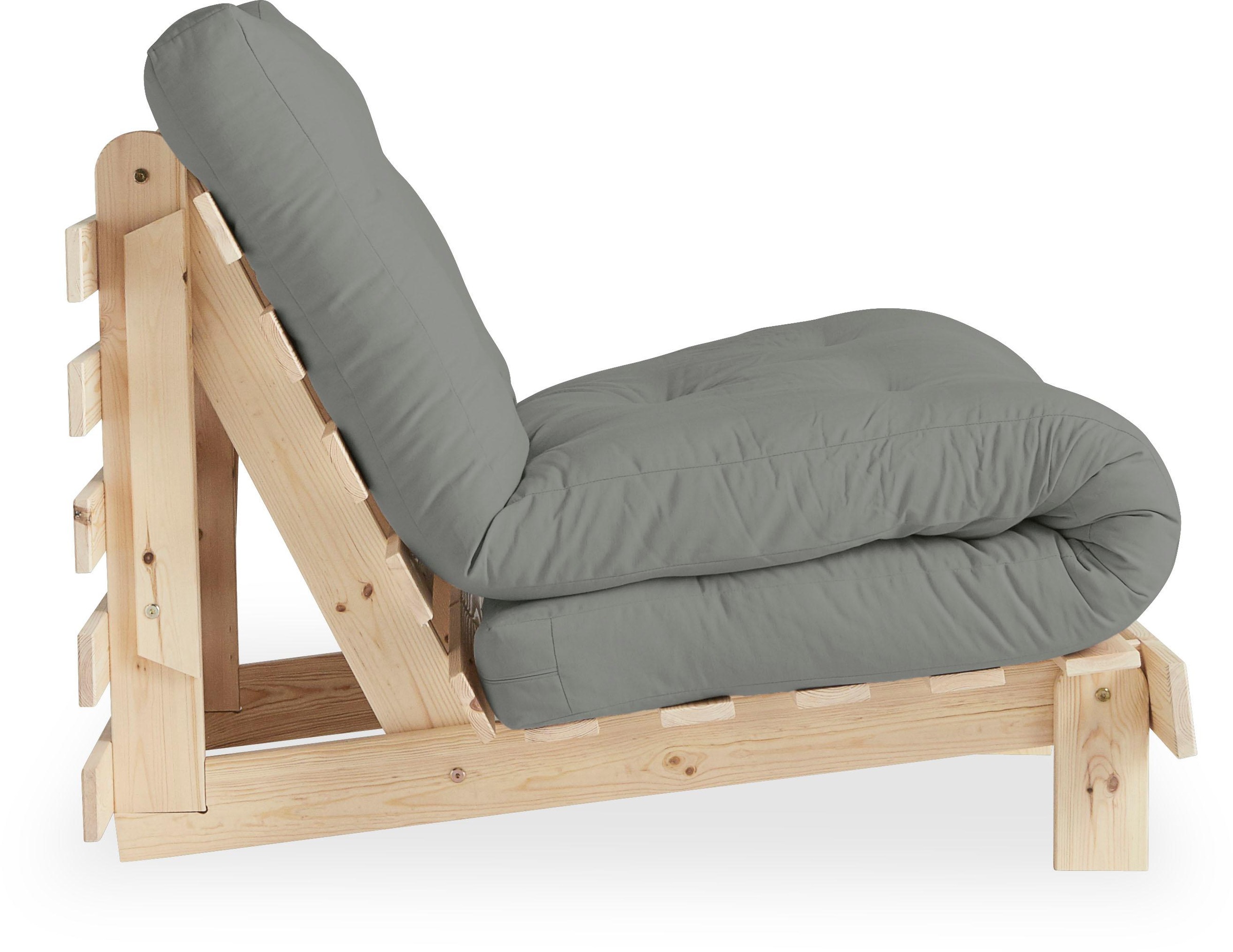 Karup Design Daybett »Daybett Roots Schlafsofa – Gästebett & Sofa aus FSC®-Kiefer«, Inkl. Futonmatratze, in mehreren Größen & Farben erhältlich