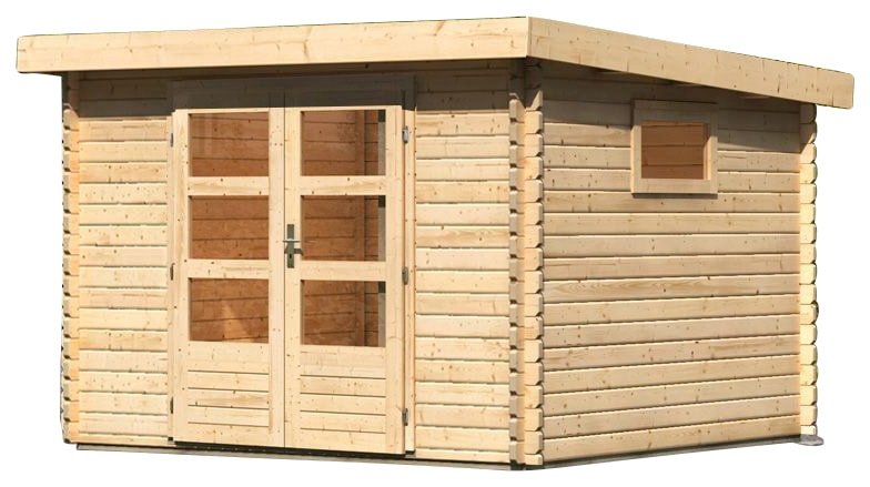 Karibu Gartenhaus »Trittau 3«, 40 mm Wandstärke, mit Fenster