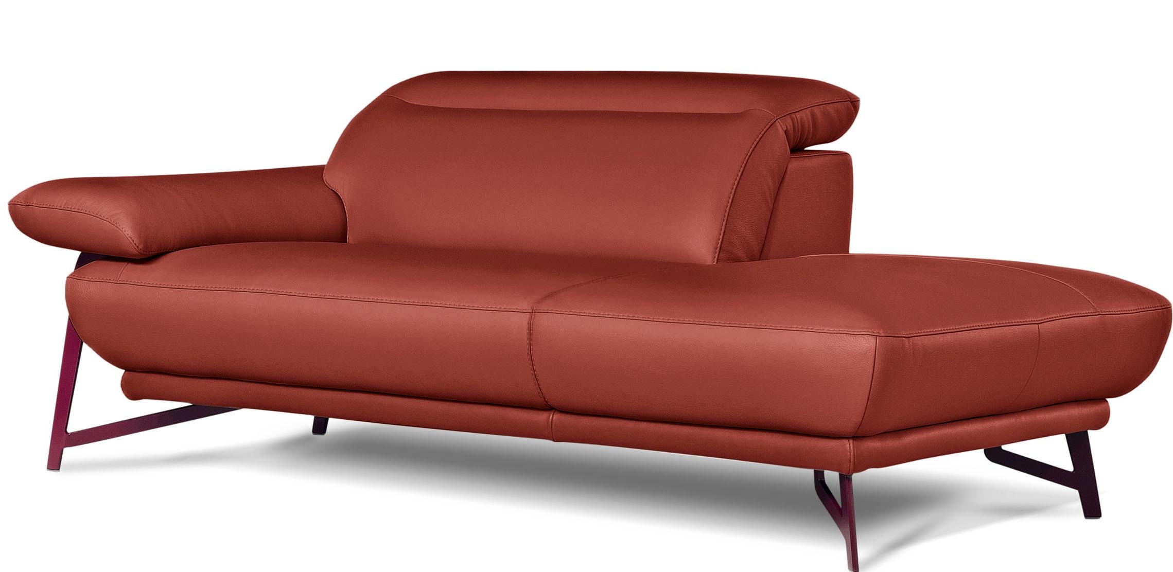 Egoitaliano Polstergarnitur »Anais, Design mit hohem Sitzkomfort für mehr Bequemlichkeit«, Set: bestehend aus Sofa und Ottomane, inkl. Kopfteilverstellung