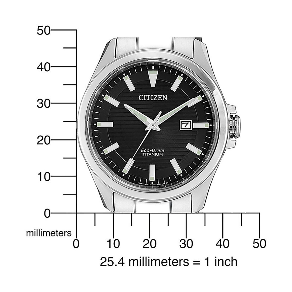 Citizen Solaruhr, Armbanduhr, Herrenuhr, Titan, Datum, Saphirglas