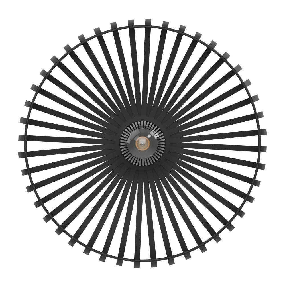EGLO Deckenleuchte »MOGANO 3«, 1 flammig, Leuchtmittel E27 | ohne Leuchtmittel, Deckenleuchte, Metall in Schwarz, Flurlampe mit E27 Fassung, Ø 43 cm
