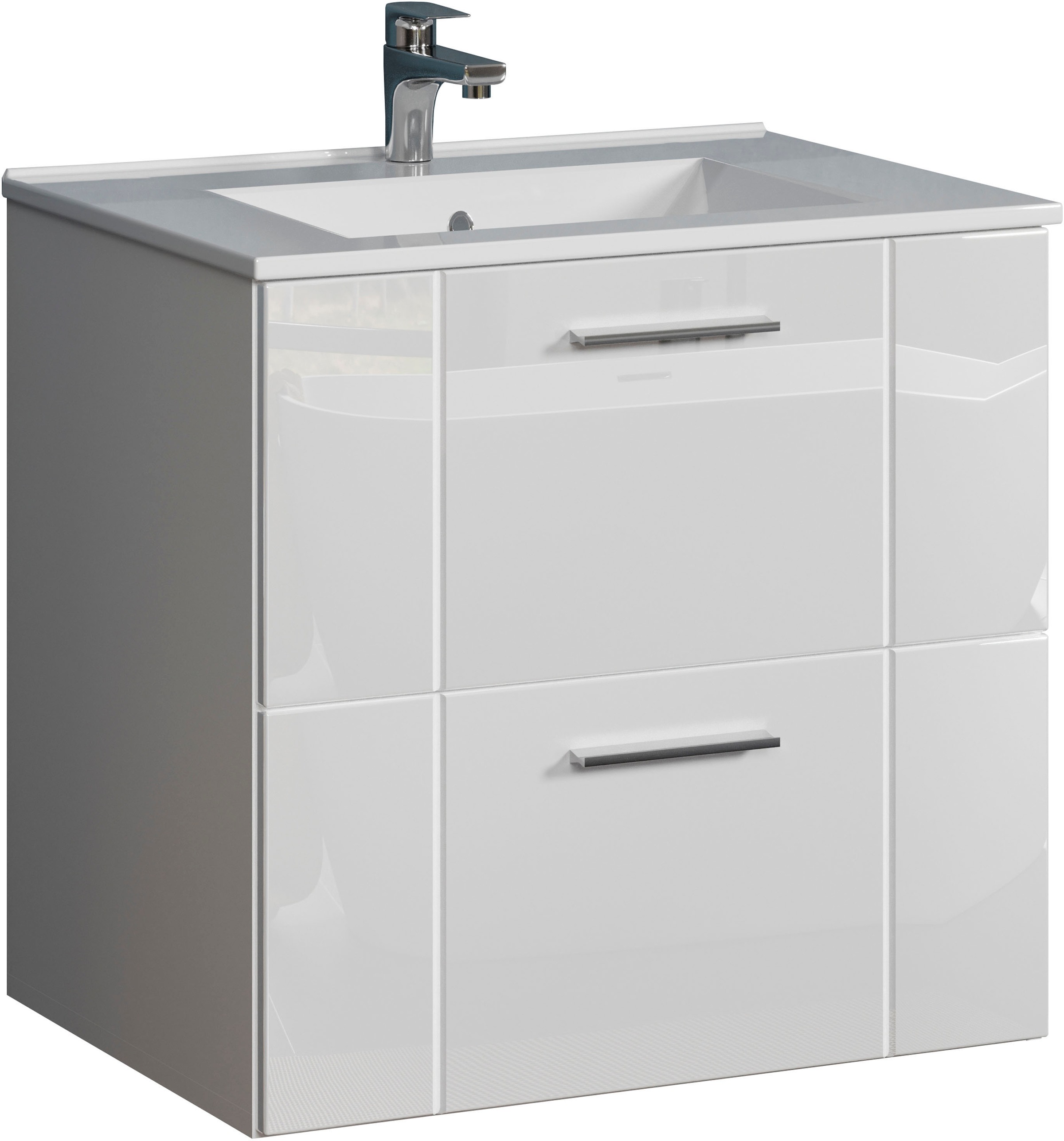 welltime Waschtisch »Prag«, Badmöbel inkl. Waschbecken, Breite 60cm günstig online kaufen