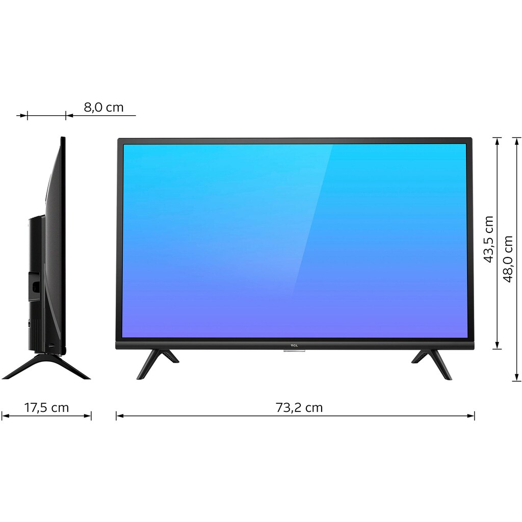 TCL LED-Fernseher »32ES570FX1«, 80 cm/31,5 Zoll, Full HD, Android TV-Smart-TV