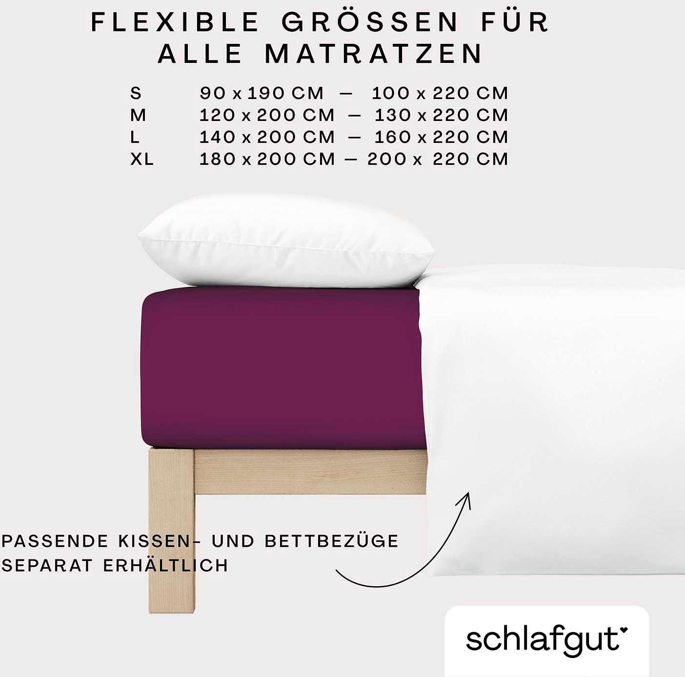 Schlafgut Spannbettlaken »Premium«, Zero Waste Verpackung, PREMIUM Qualität